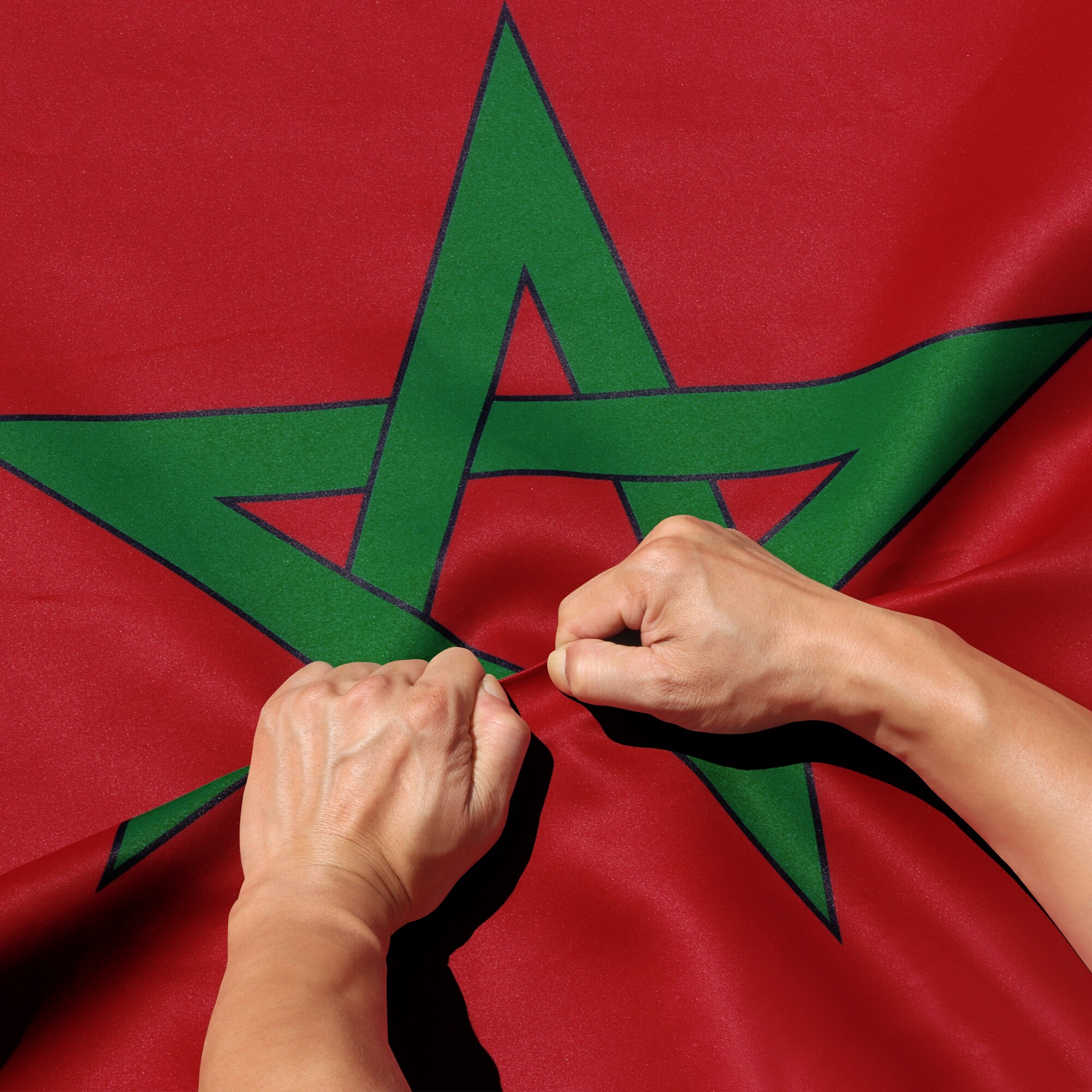 Rip-Proof Double Sided 3-Ply Moroccan Flag 3x5 Foot