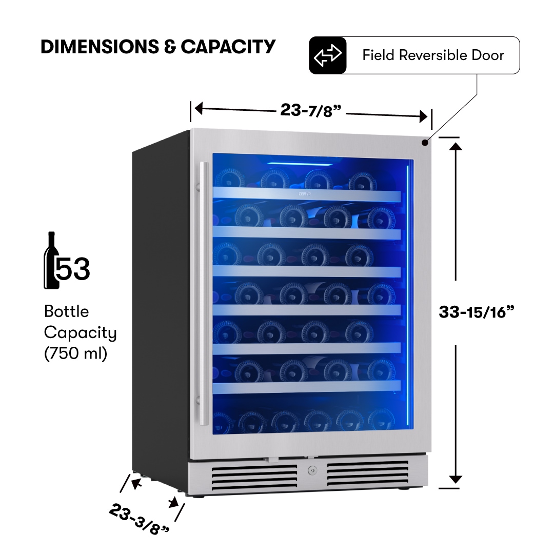 Zephyr PRW24C01CG Wine-Chillers - View #9