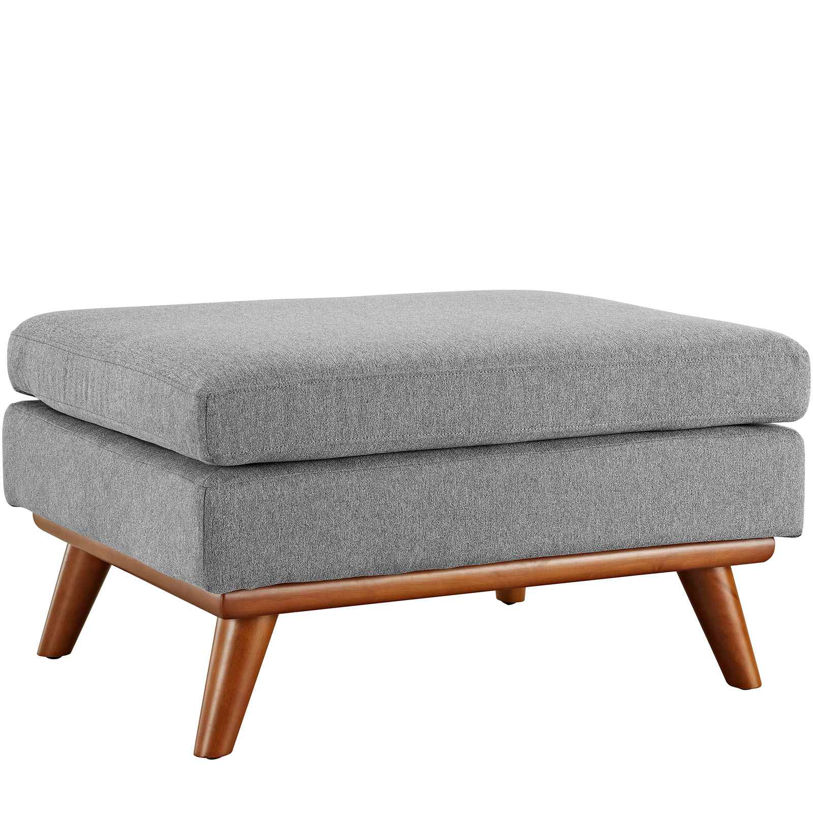  Engage Upholstered Fabric Ottoman in Expectation Gray