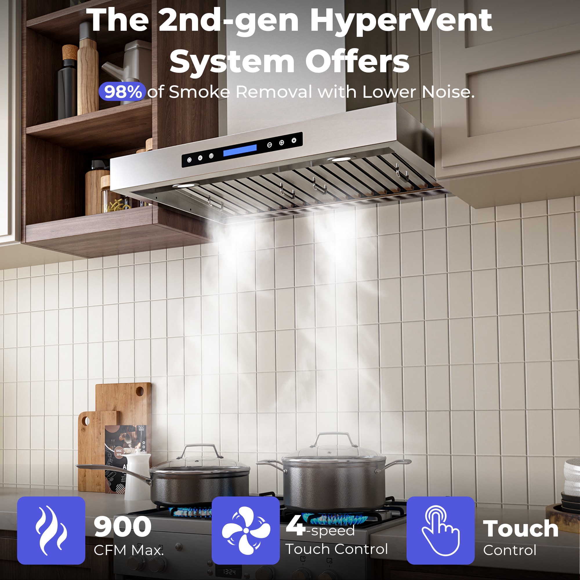DZS DNAP01-30 Wall-Mounted-Range-Hoods - View #3