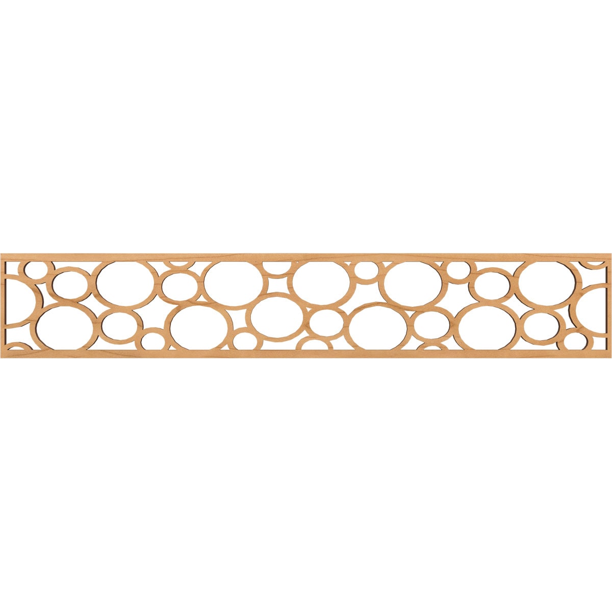 Ekena Millwork MLDB08X46HEMMA Hemingway Fretwork Flat Trim 8-in x 3.89-ft Maple Brown Unfinished 2156863 Pierced Wall Panel Moulding