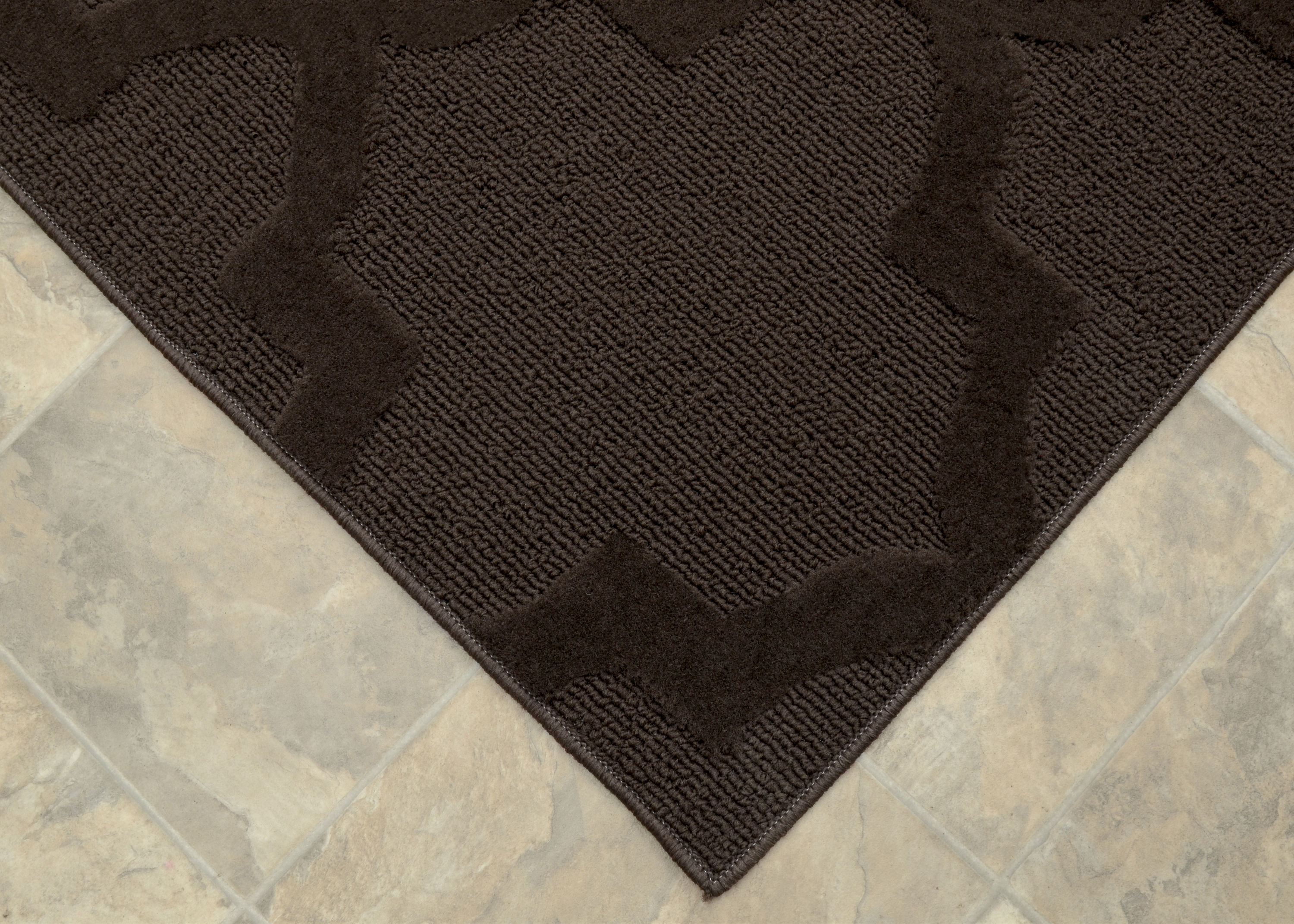 Garland Rug Quatro 5 Ft. x 7 Ft. Area Rug Mocha 