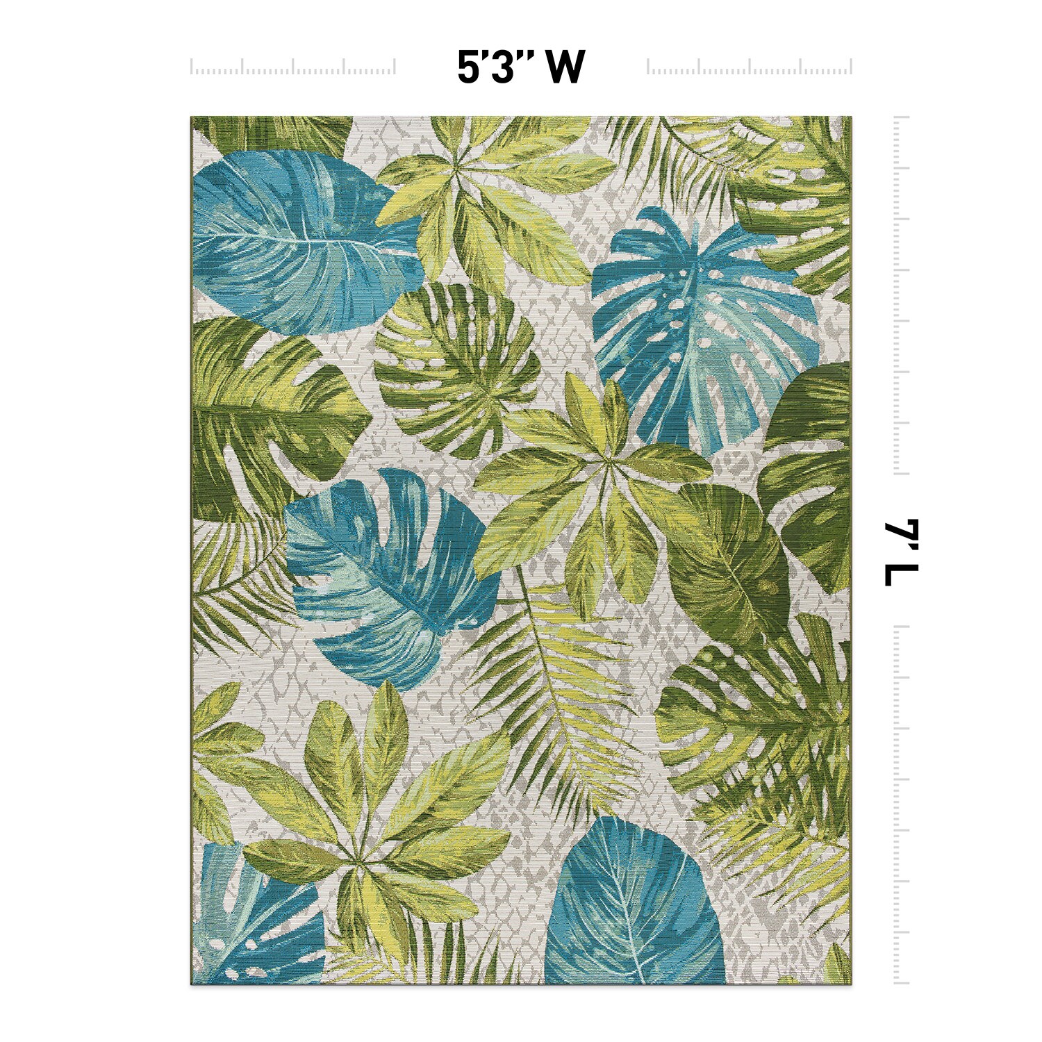World Rug Gallery 433GREEN5X7 rugs - View #3