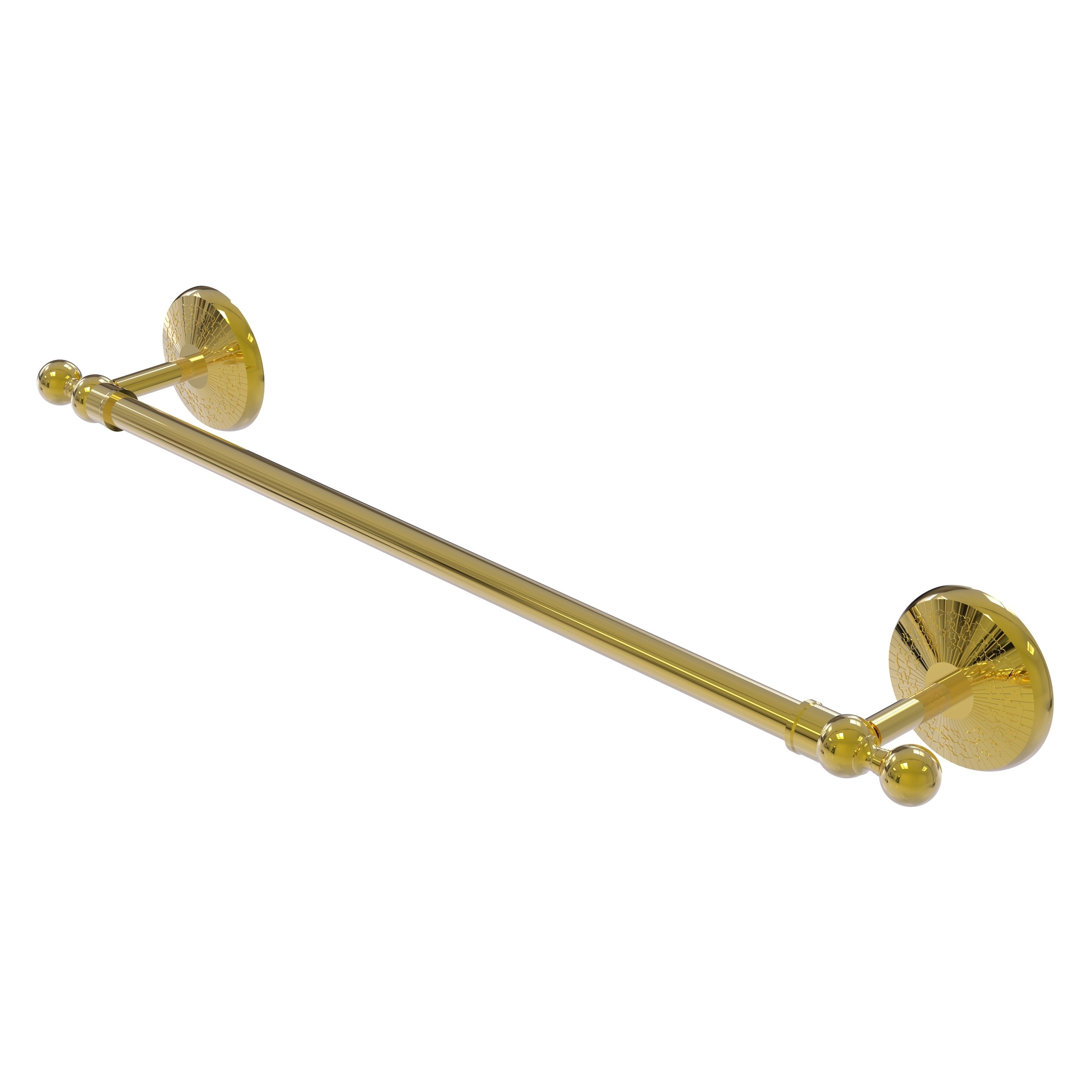 Allied Brass MC-41/18-PB Monte Carlo 18-in Polished Brass Wall mount Single Towel Bar