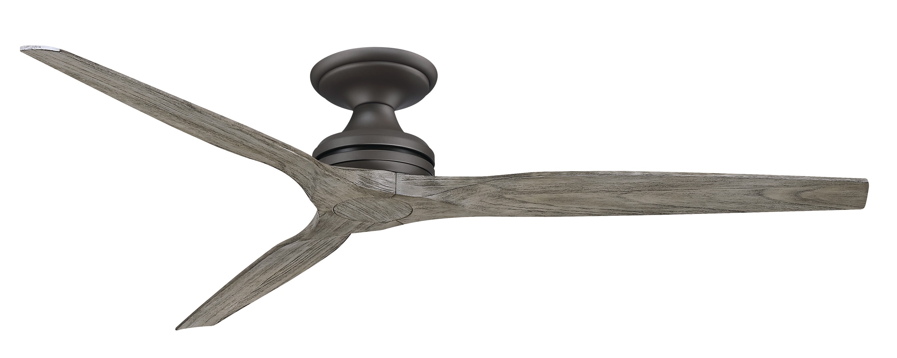 Fanimation Spitfire 64-in Galvanized with Weathered Wood Blades Indoor/Outdoor Flush Mount Smart Propeller Ceiling Fan Light Kit Compatible and Remote (3-Blade) FPD6721BGZ-64WE-F Sansujyuku sansujyuku.com