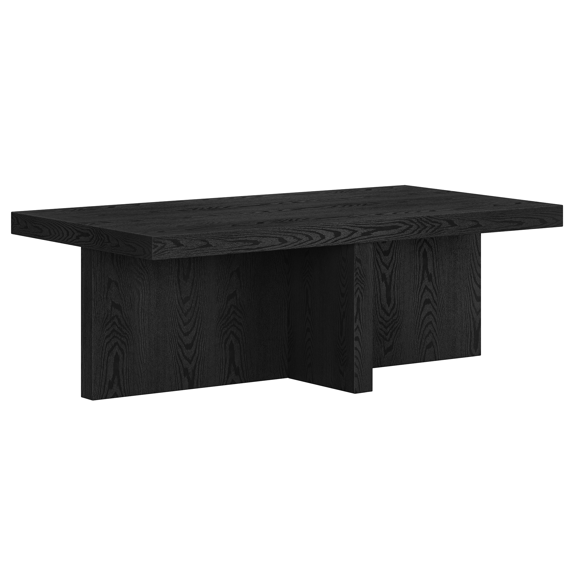 Hailey Home CT1903 Elna Black Grain MDF Scandinavian Coffee Table