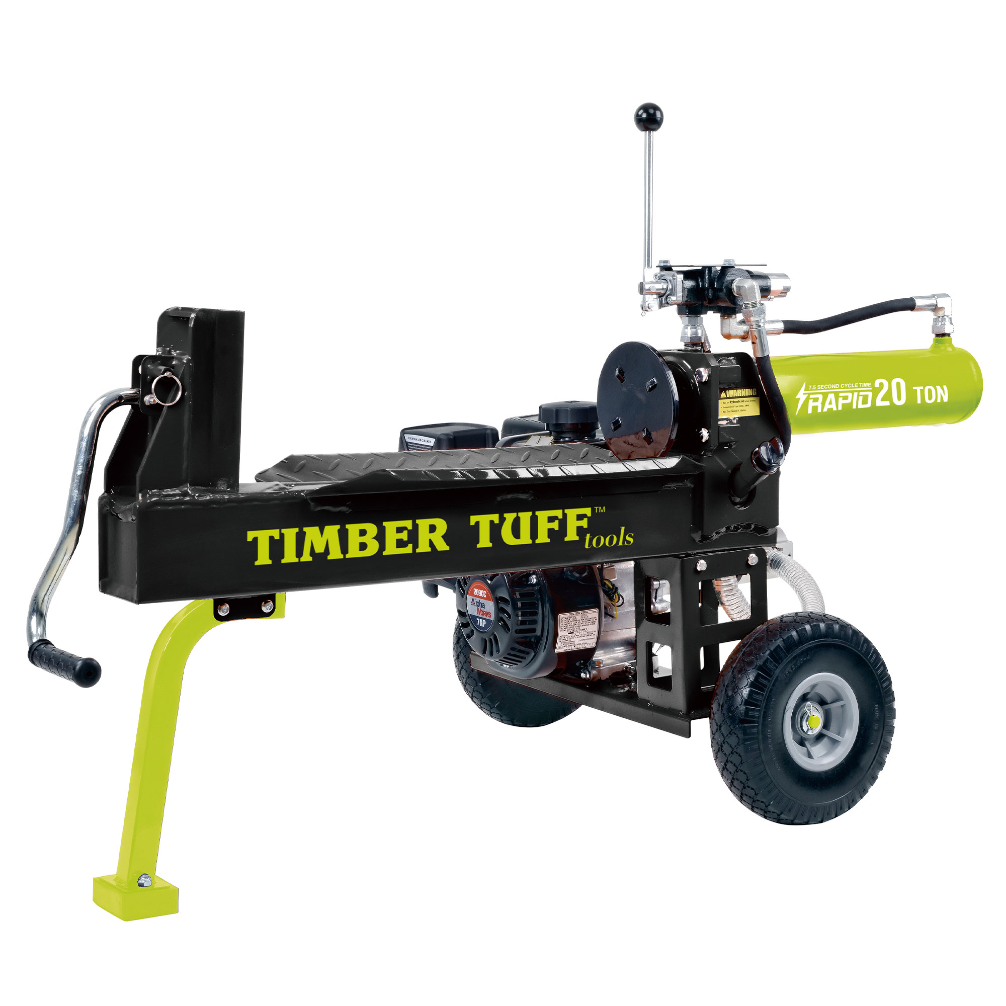 Timber Tuff 324248 Horizontal Gas Log Splitter with Briggs Stratton Engine