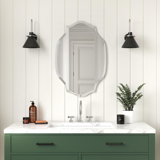 Bathroom Mirrors, Oval Bathroom Mirror Beveled Edge