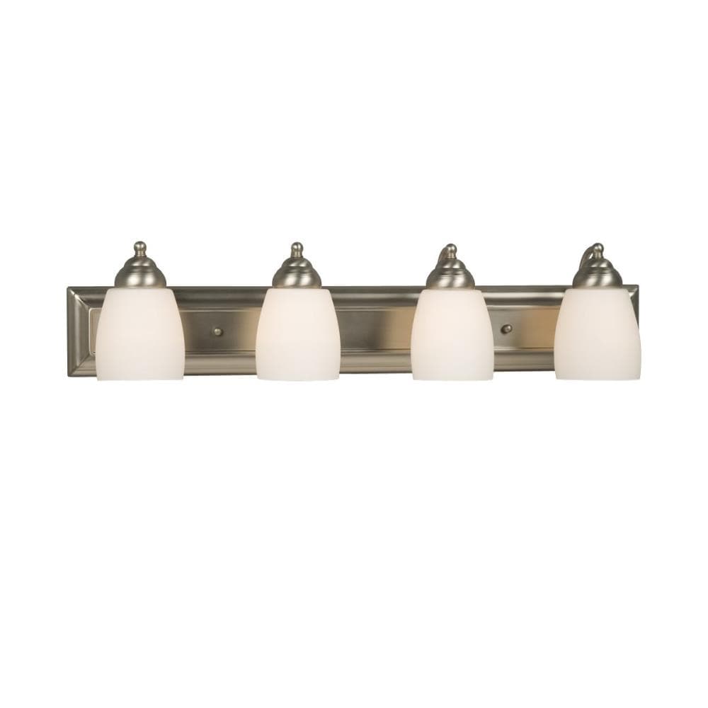 Galaxy Lighting 724134BN Barclay 30-in 4 -Light Brushed Nickel Transitional Vanity light