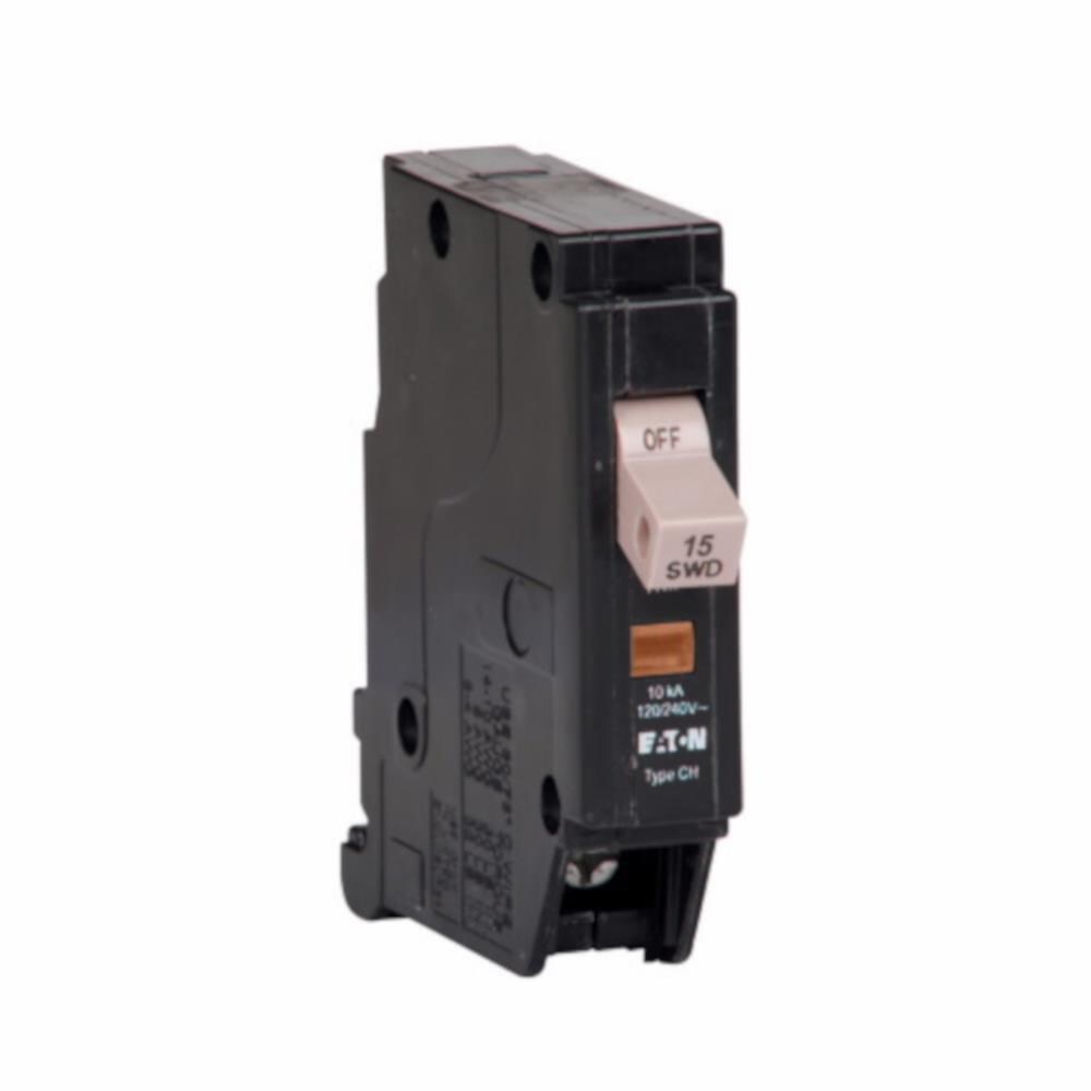 Eaton Type CH 15-Amp 1-Pole Standard Trip Plug-On Neutral Circuit ...