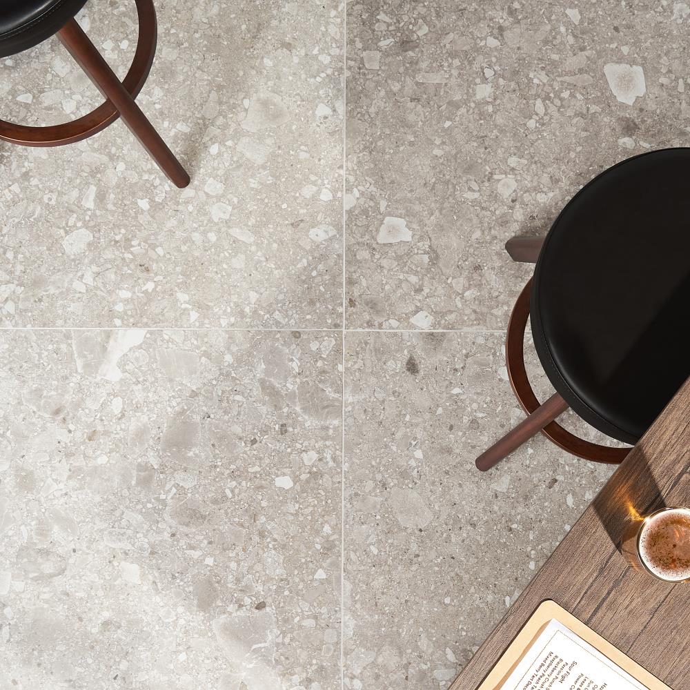 Artmore Tile Venitia Taupe 24-in x 24-in Matte Porcelain Stone Look ...