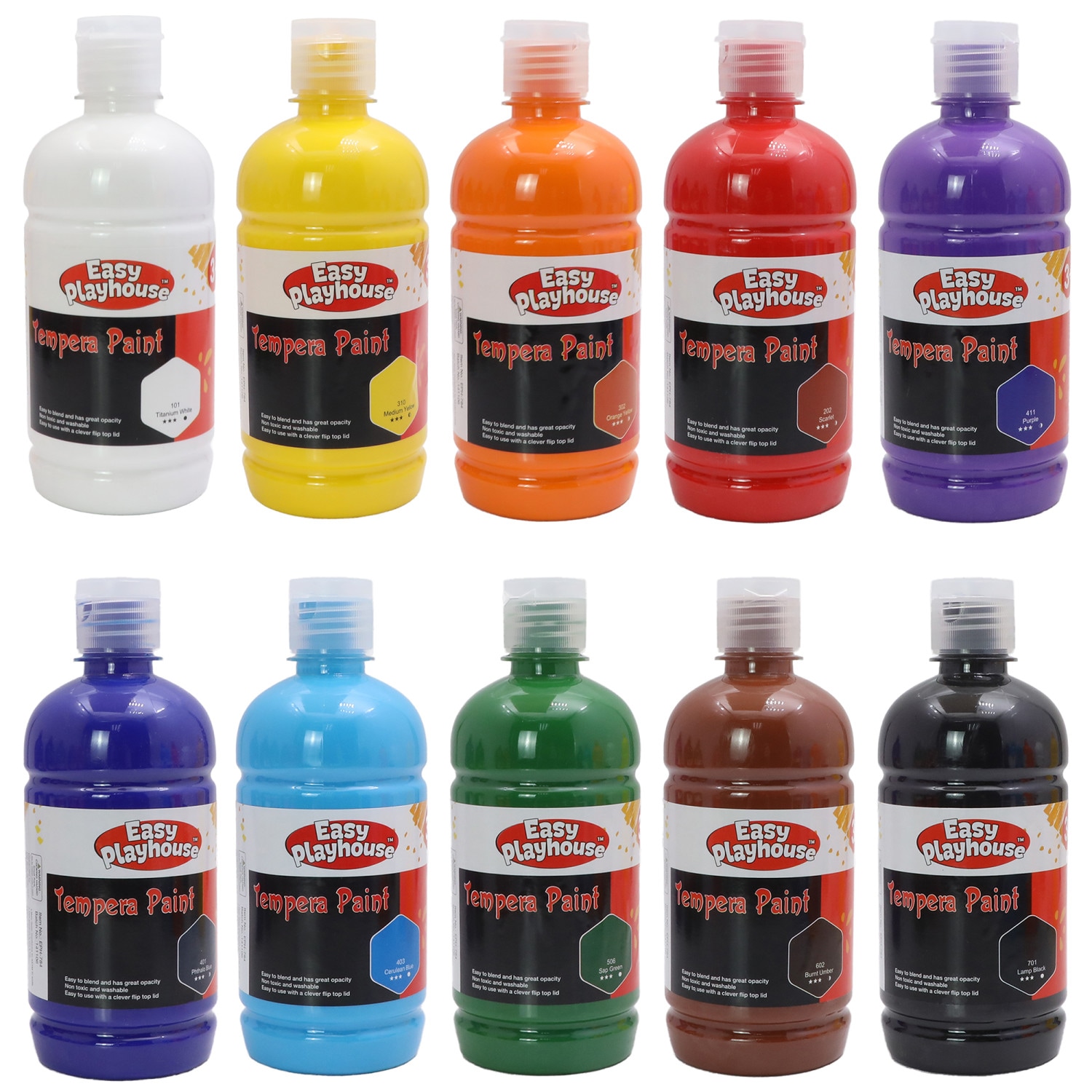 Easy Playhouse G0847944006039 Multiple Colors/Finishes Acrylic 10-Pack
