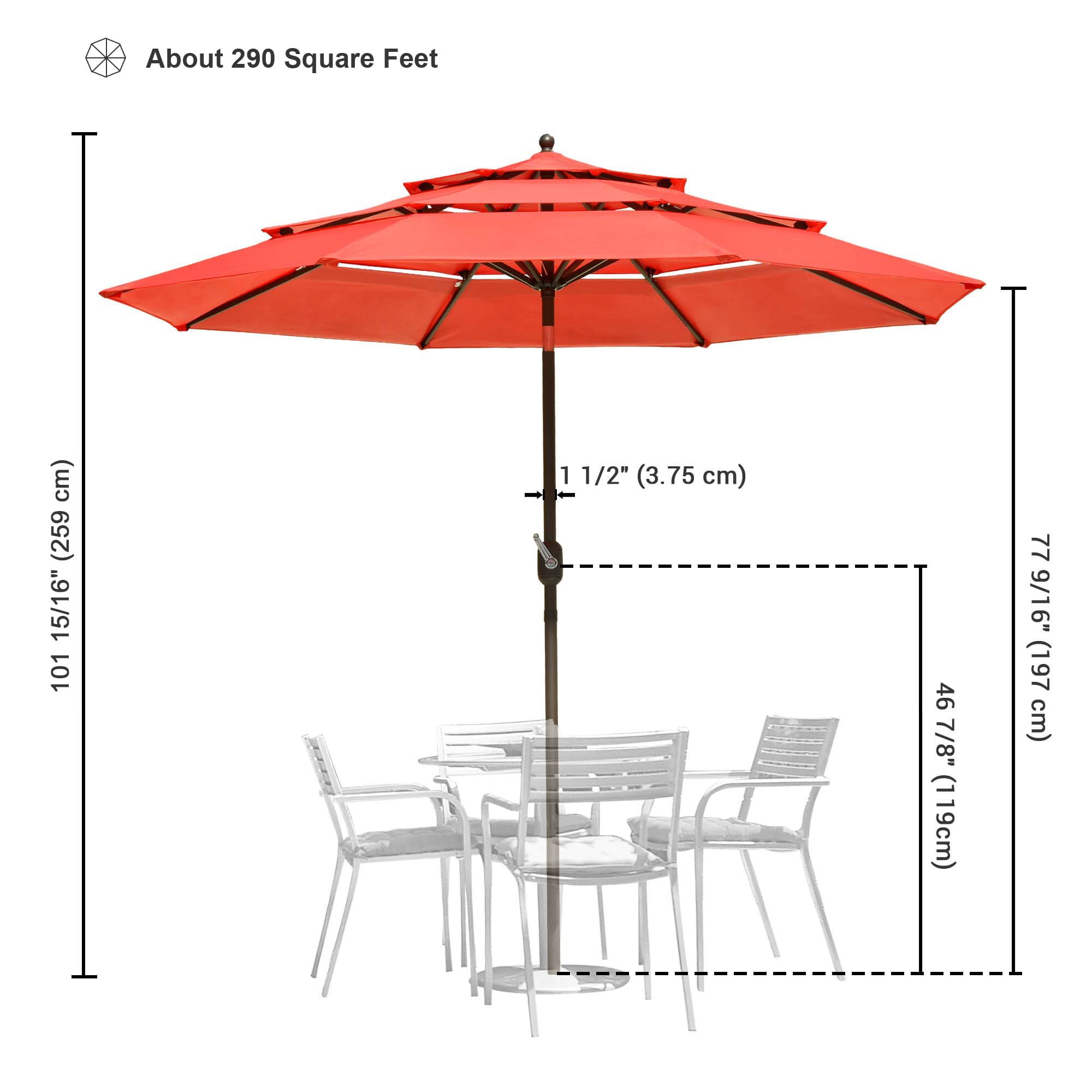 Yescom 07UMBSET012-10FT-LO Umbrellas-2 - View #7