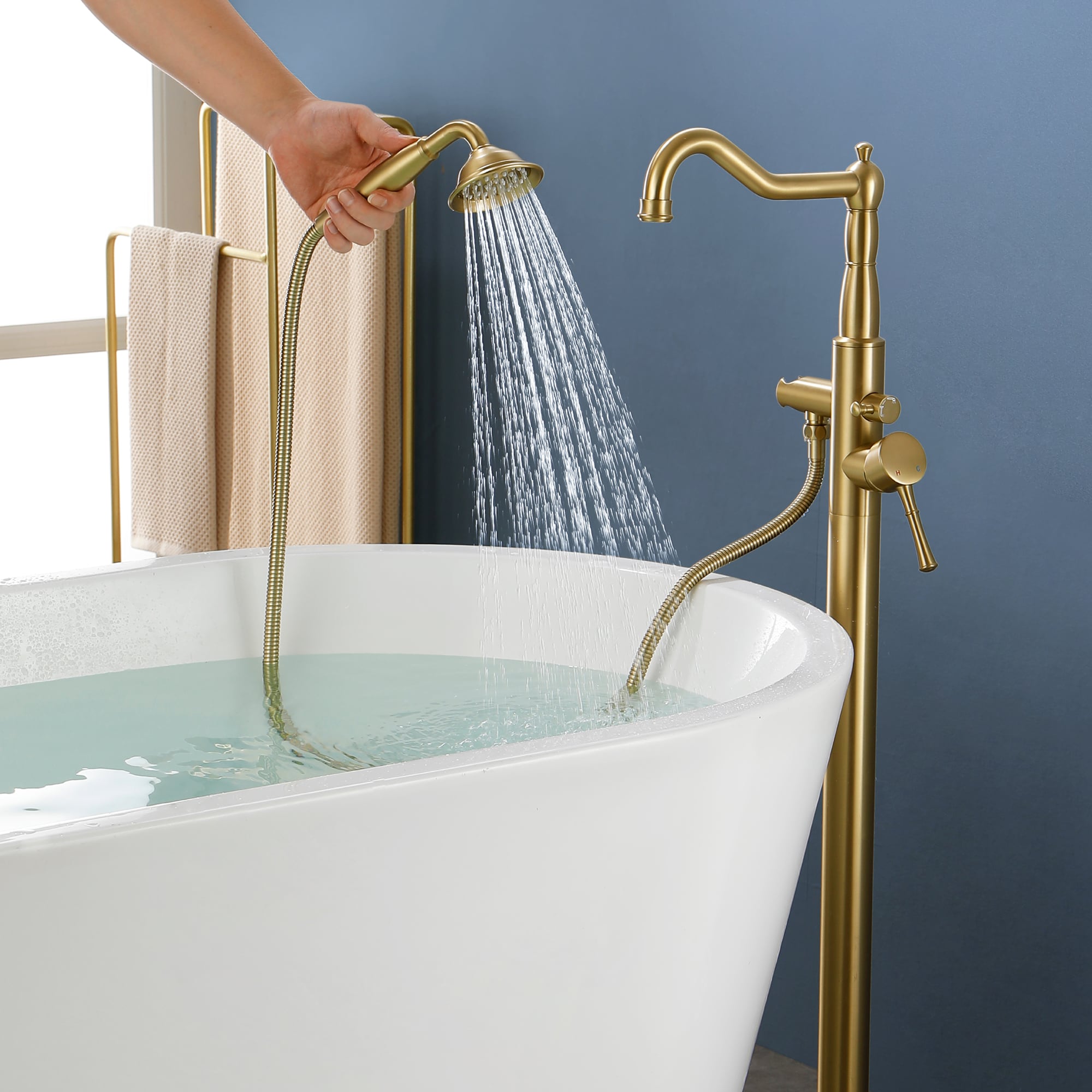 WELLFOR NP96203CP-10 Roman-Tub-Faucets - View #2