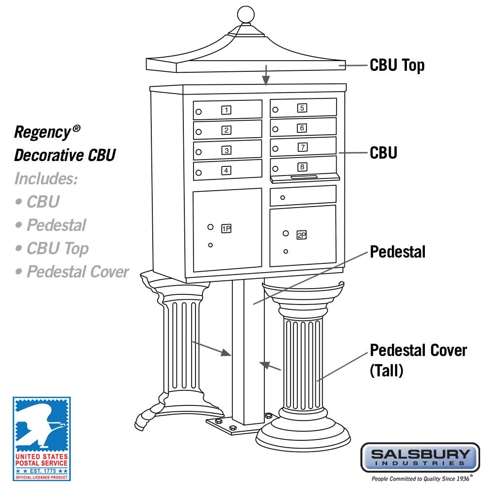 SALSBURY INDUSTRIES 3308R-BLK-U mailboxes - View #4