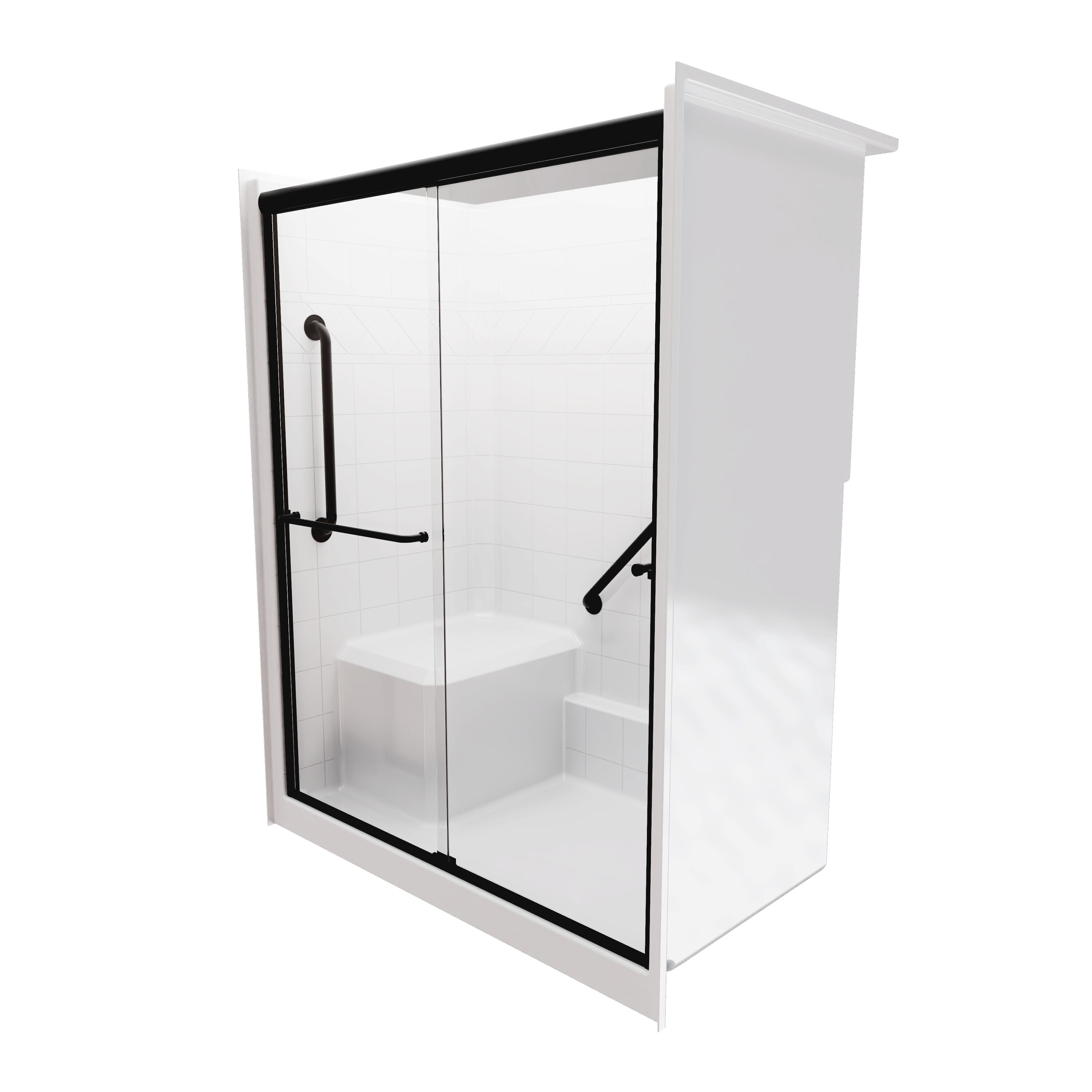 Laurel Mountain LM6036SH1S1PLWM3 Alcove-Shower-Kit - View #3