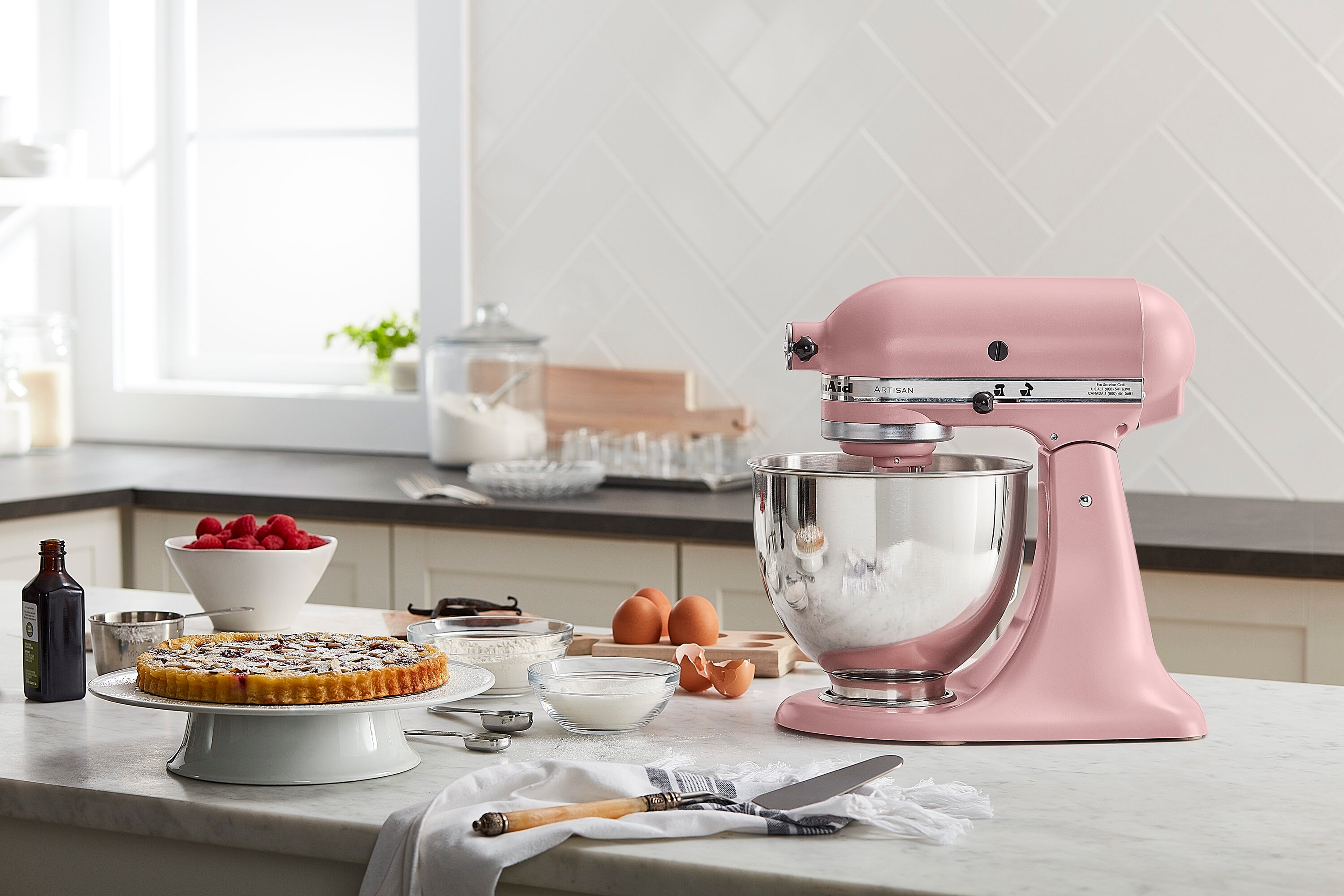 KitchenAid Artisan Dried Rose 5-Quart Tilt-head Stand Mixer In The ...