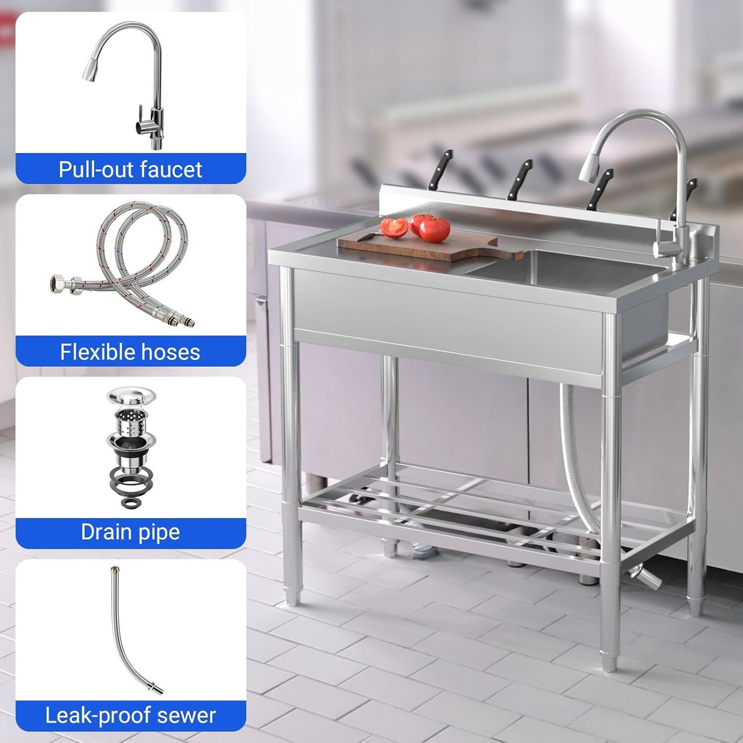 Garvee LSHQQPHO-12KKYDOU Laundry-Tubs-Utility-Sinks - View #5