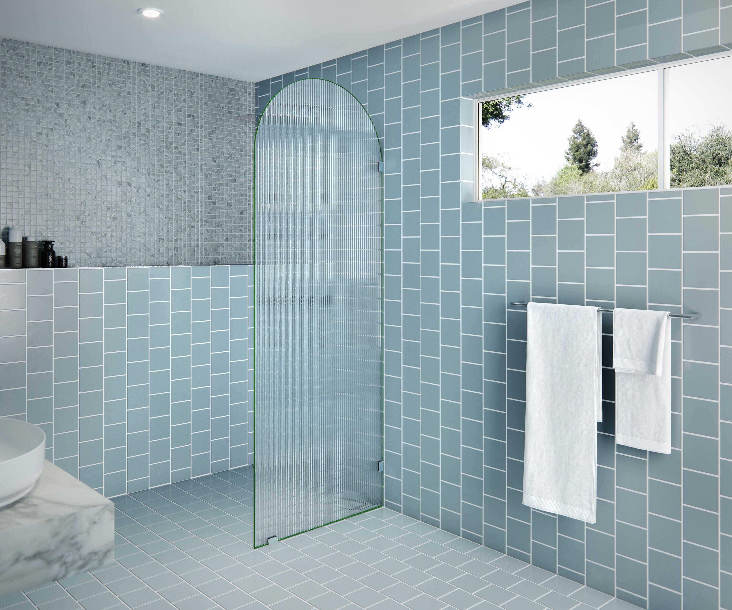 Glass Warehouse ARC-FL-30-CH Shower-Doors - View #2