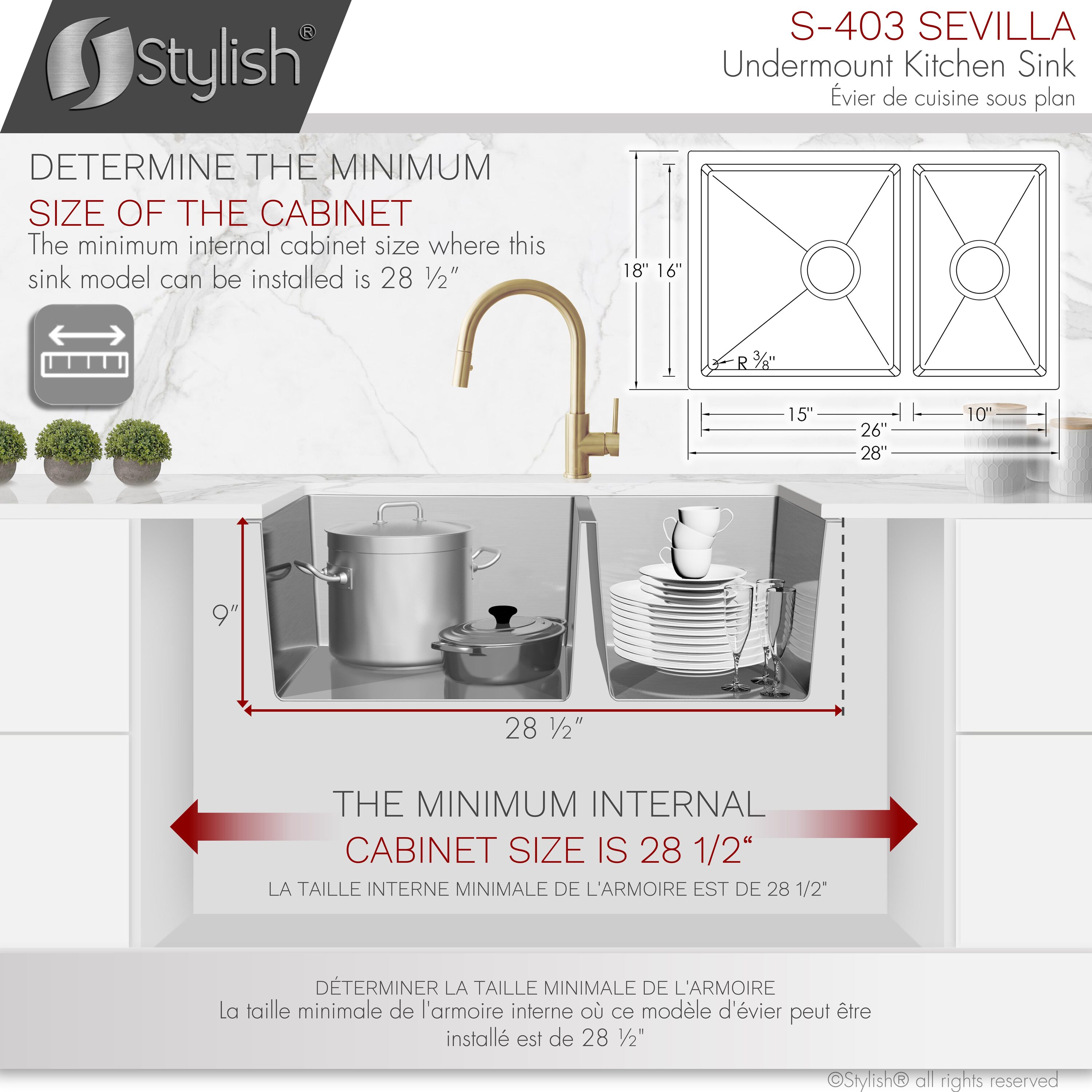 Stylish S-4031 Kitchen-Sinks - View #5