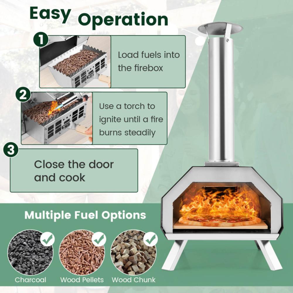 BABOOM BOM-0813BK-CO Outdoor-Pizza-Ovens - View #8