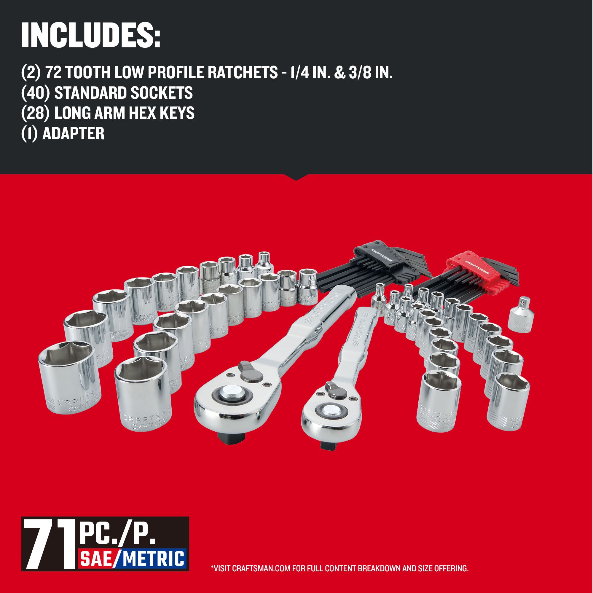 CRAFTSMAN CMMT45171 Mechanics-Tool-Sets - View #3