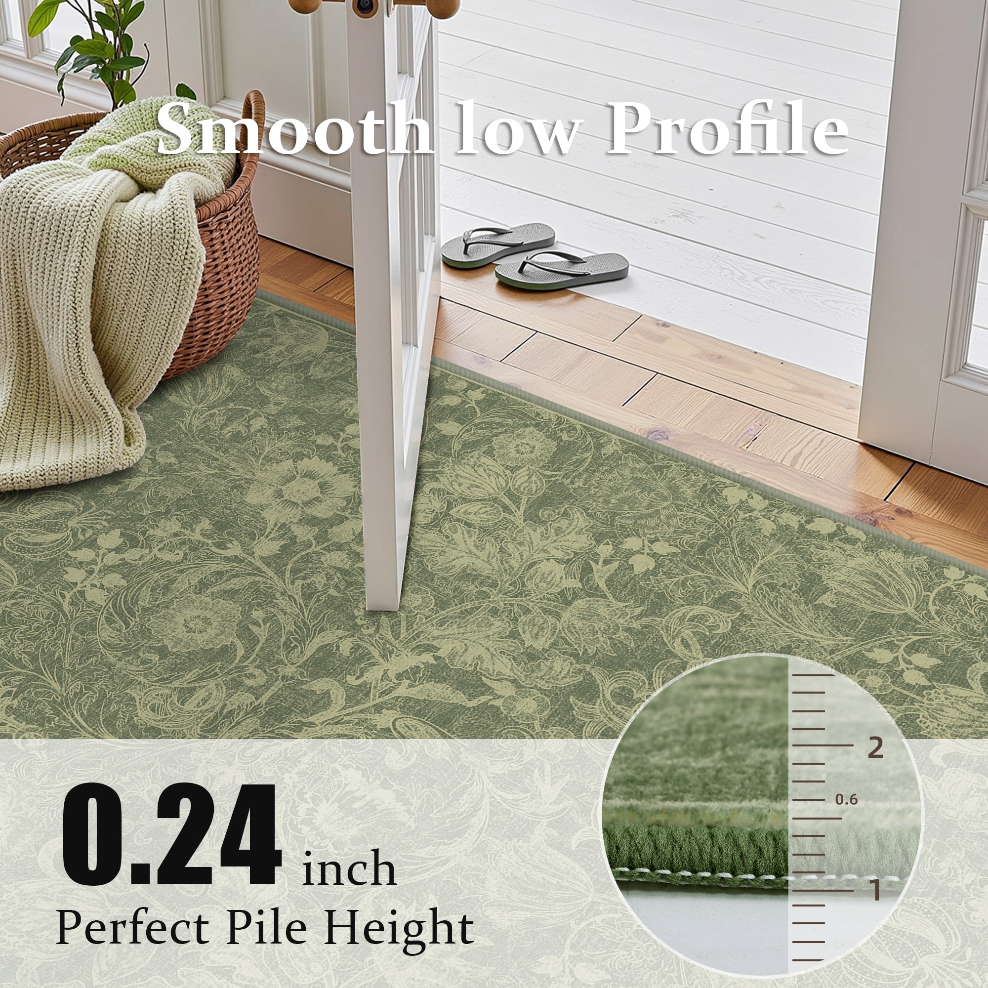 KERDOM RGHH-8X10-SAGEGREEN rugs - View #3