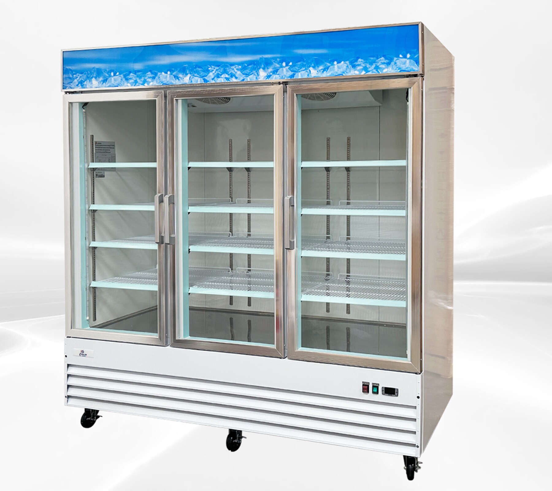 Cooler Depot 3XXC3-G 37-Cu. Feet Commercial Refrigerators 2 Glass -Door Merchandiser ( GLASS )