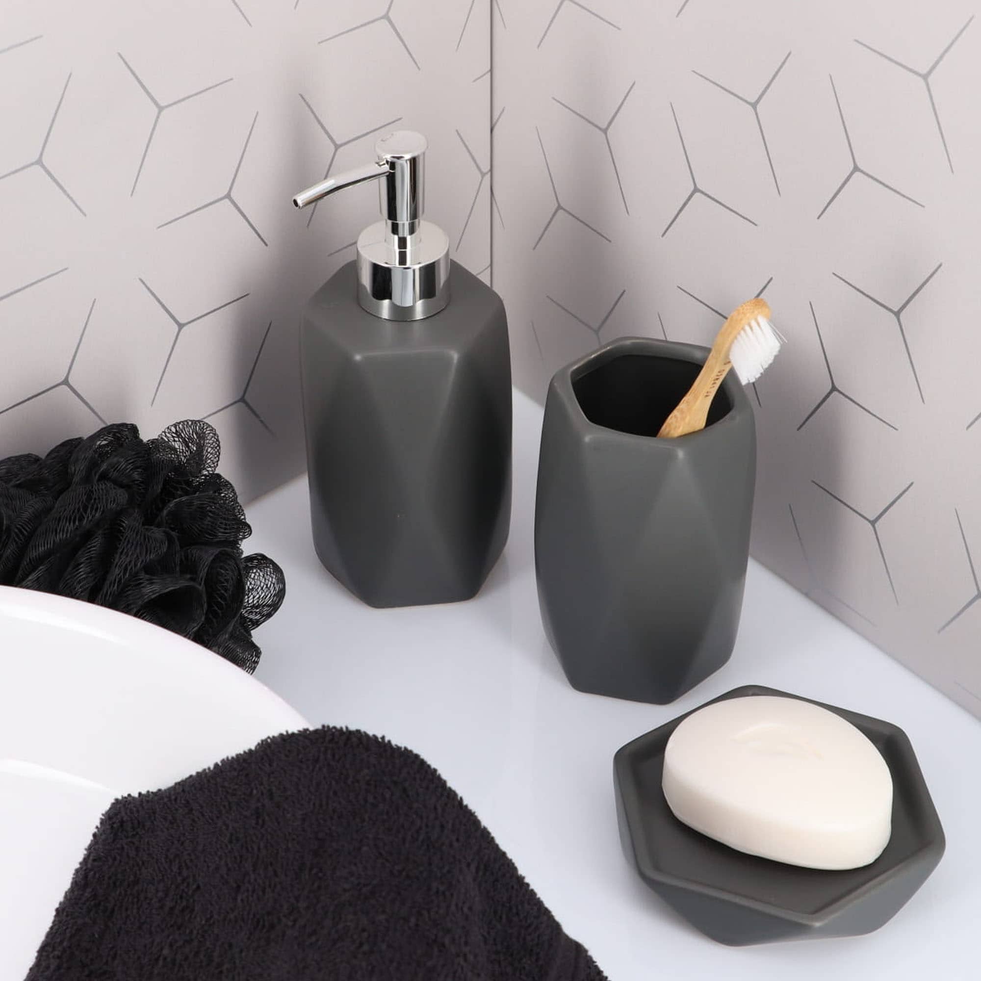 EVIDECO FRENCH HOME GOODS SET4DIAMOND6180181 Bathroom-Accessories - View #2