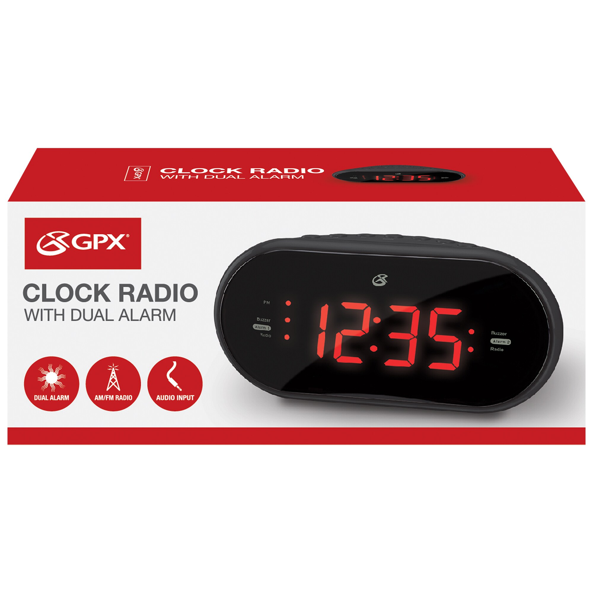 Dual Alarm Clock Radio - C253B