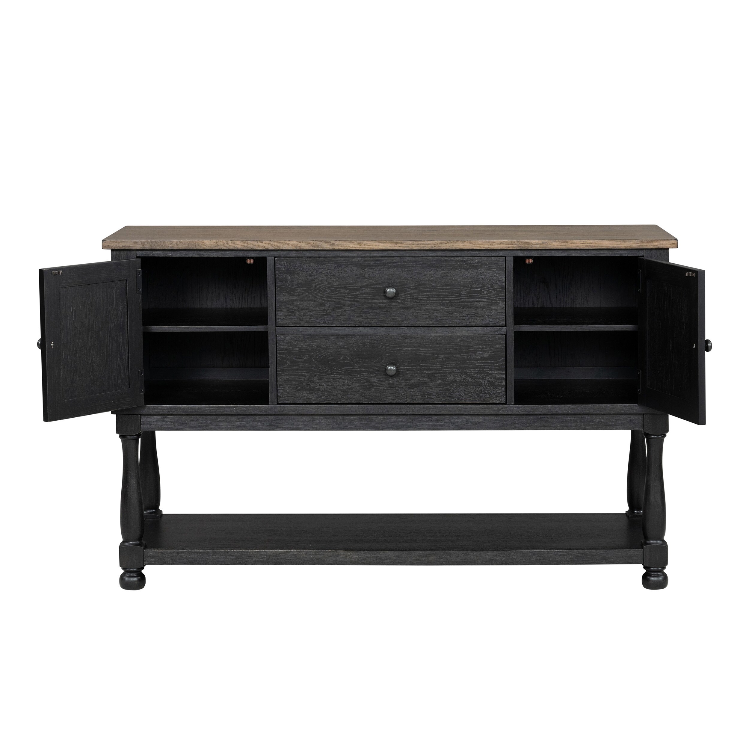 Furniture of America IDF-39009BK-SV Dining-Kitchen-Storarge - View #5