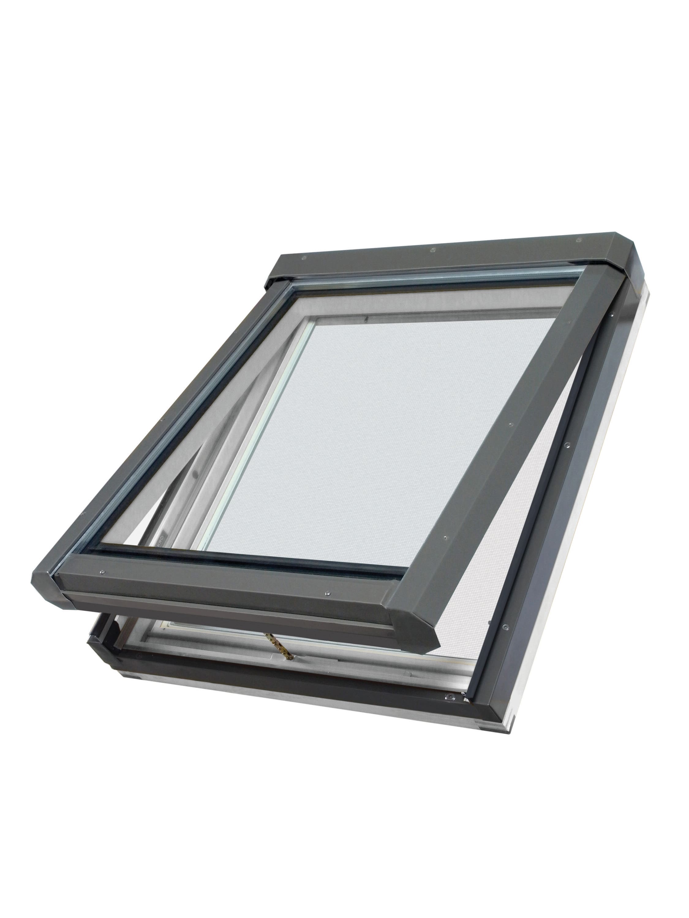 FAKRO 30-1/16-in x 21-in Venting Deck mount Aluminum Skylight with Laminated Low-E Glass