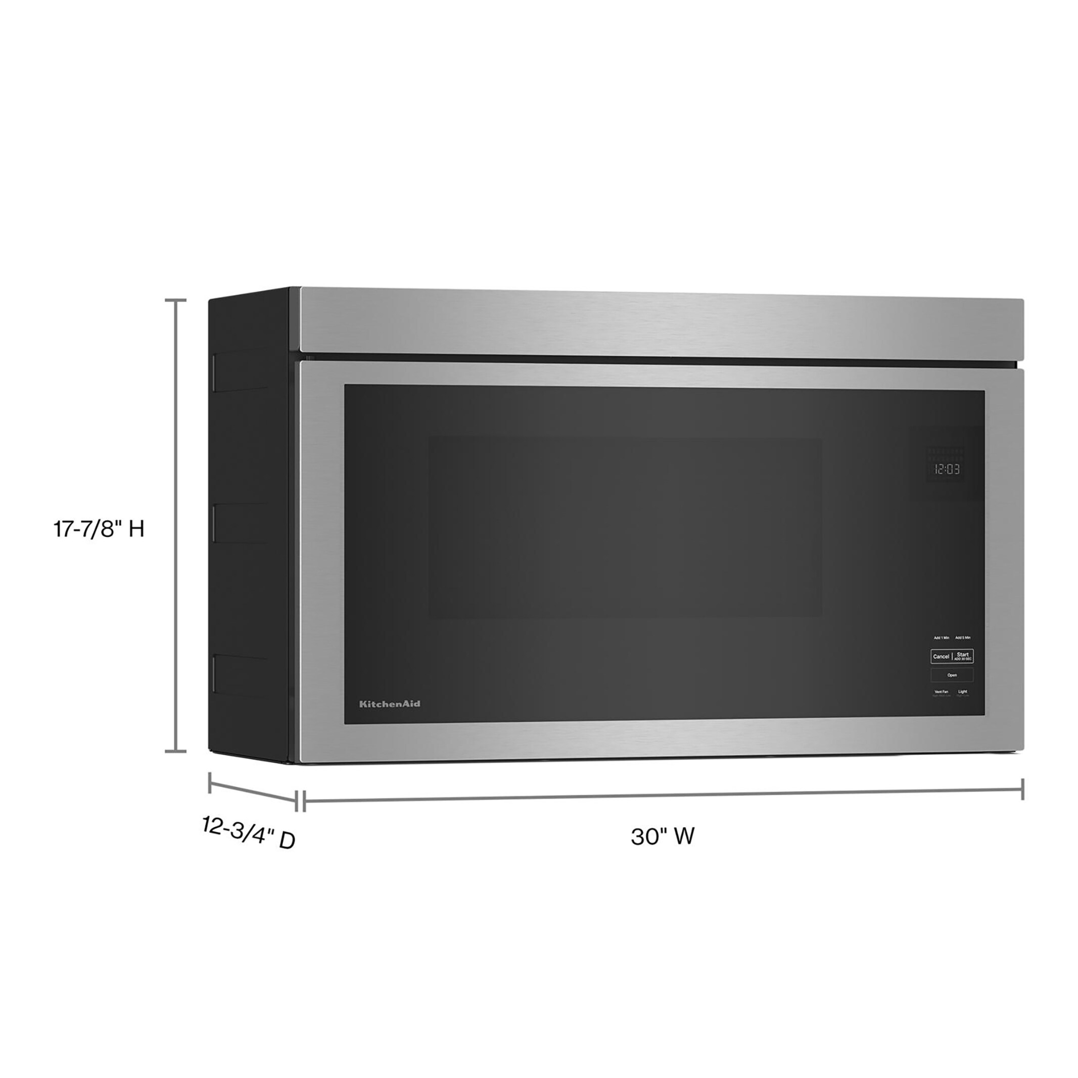 KitchenAid 24 Under-Counter Microwave Oven Drawer in Stainless Steel