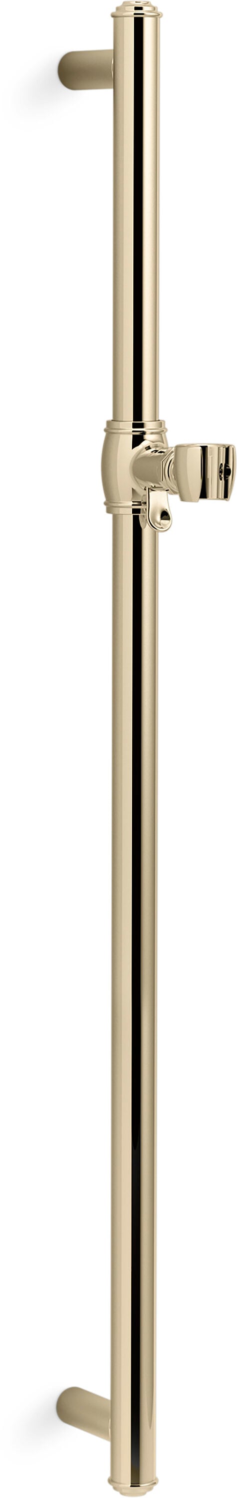 KOHLER 30 in. Brass Slide Bar in Vibrant French Gold