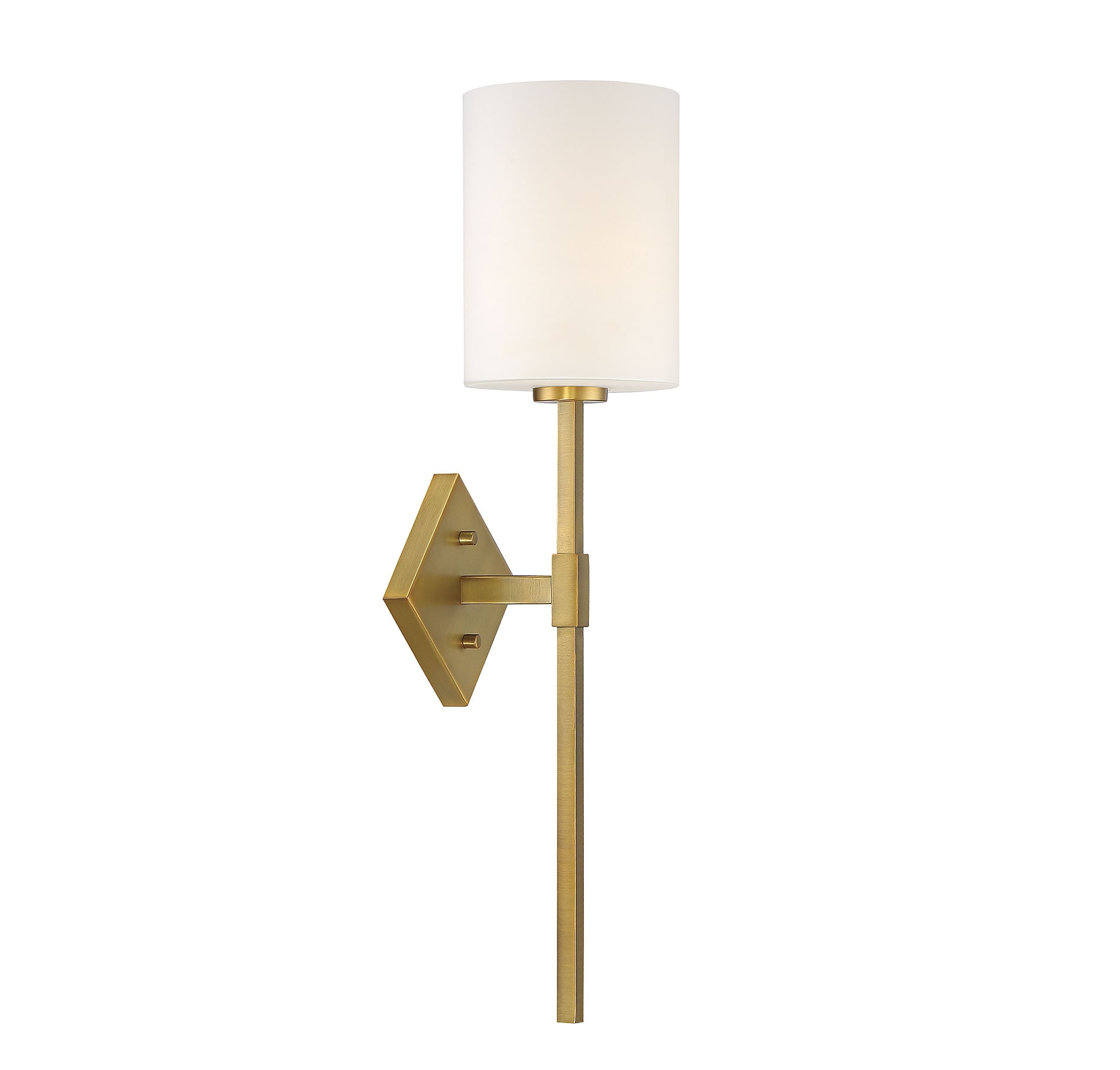 Savoy House Essentials 9-0902-1-322 Destin 6-in W 1 -Light Brushed Brass Vintage Wall Sconce