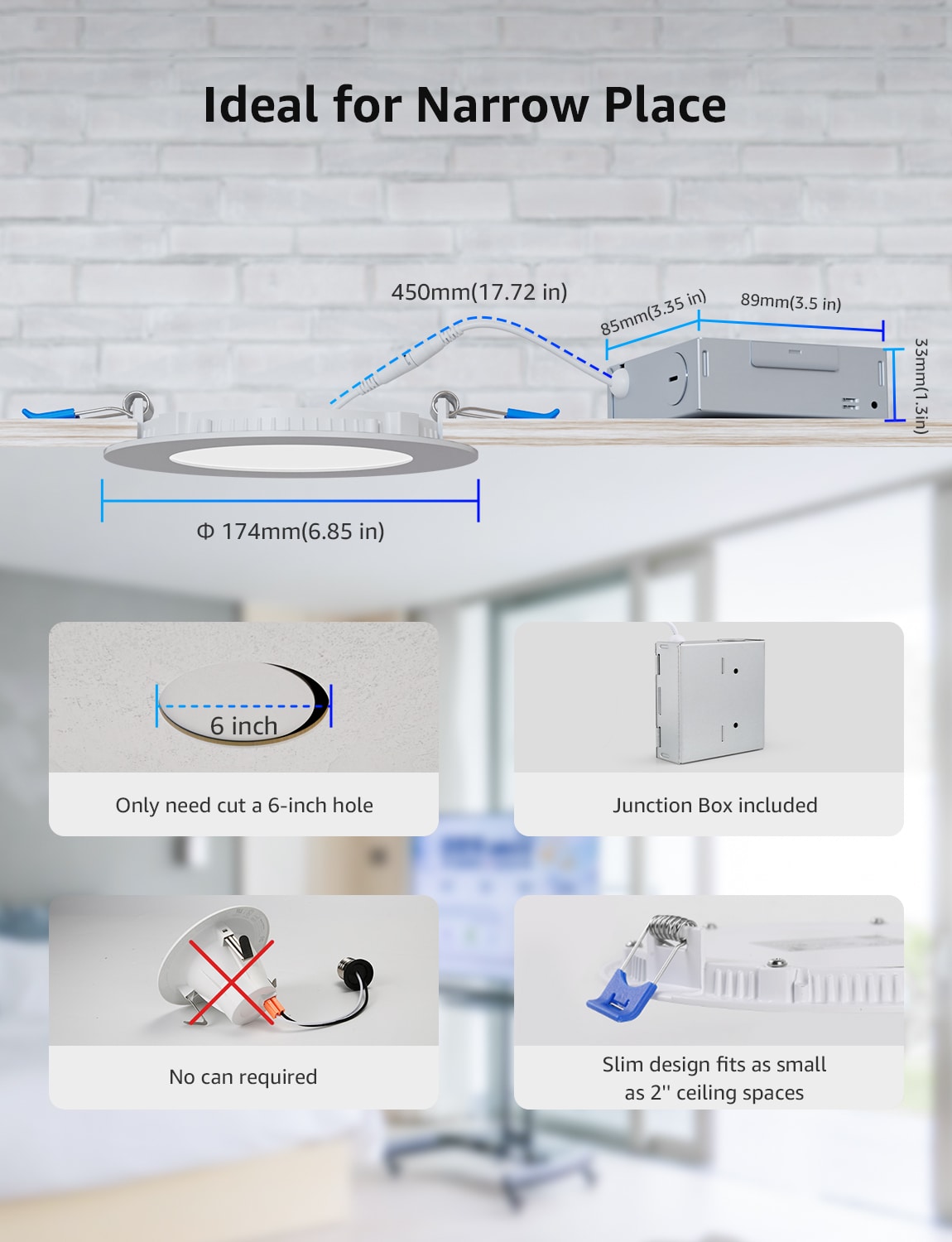 Lepro OSR2XUSX2 Led-Retrofit-Downlight - View #7