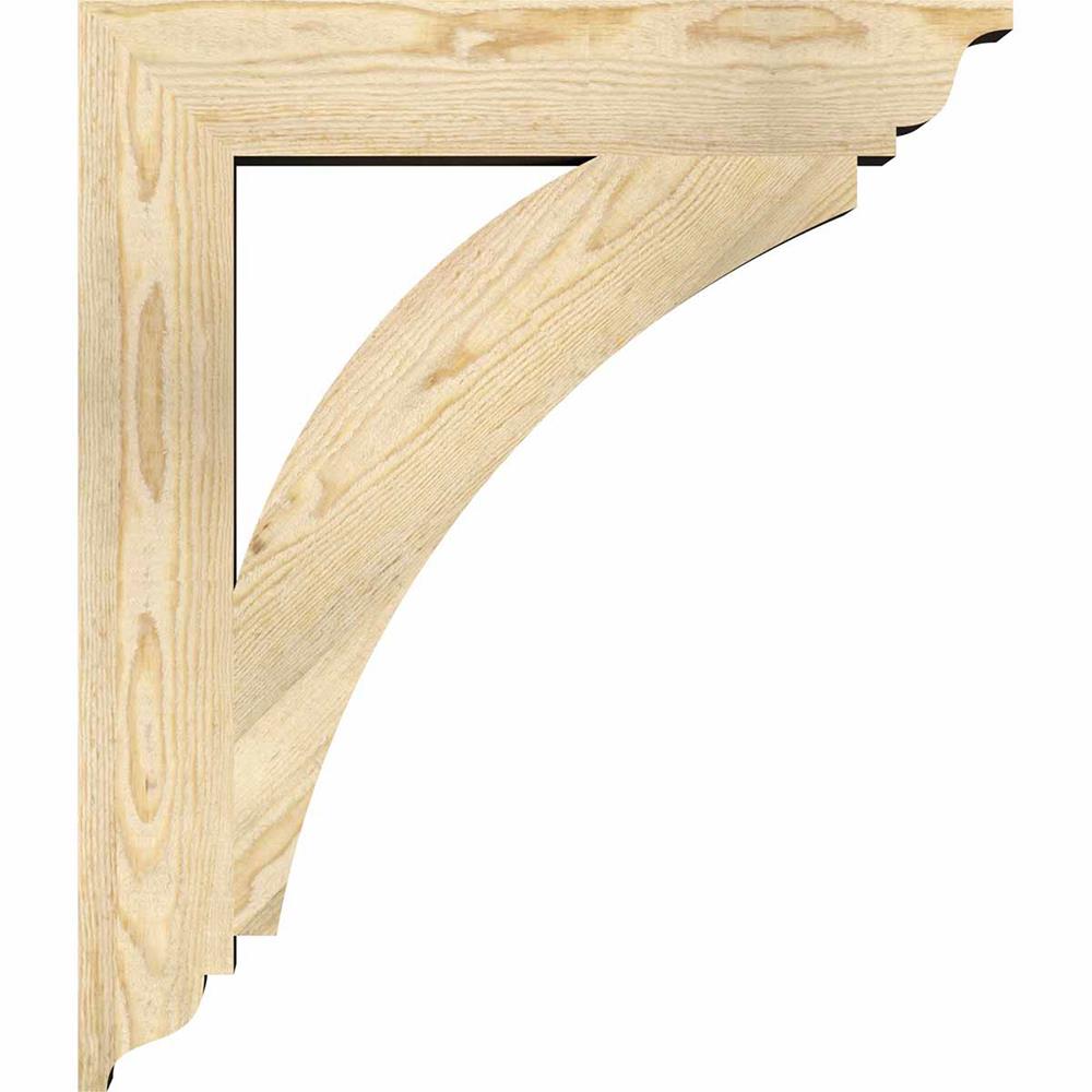 Ekena Millwork BKT04X24X28THR01RDF Exterior-Brackets-Braces - View #3