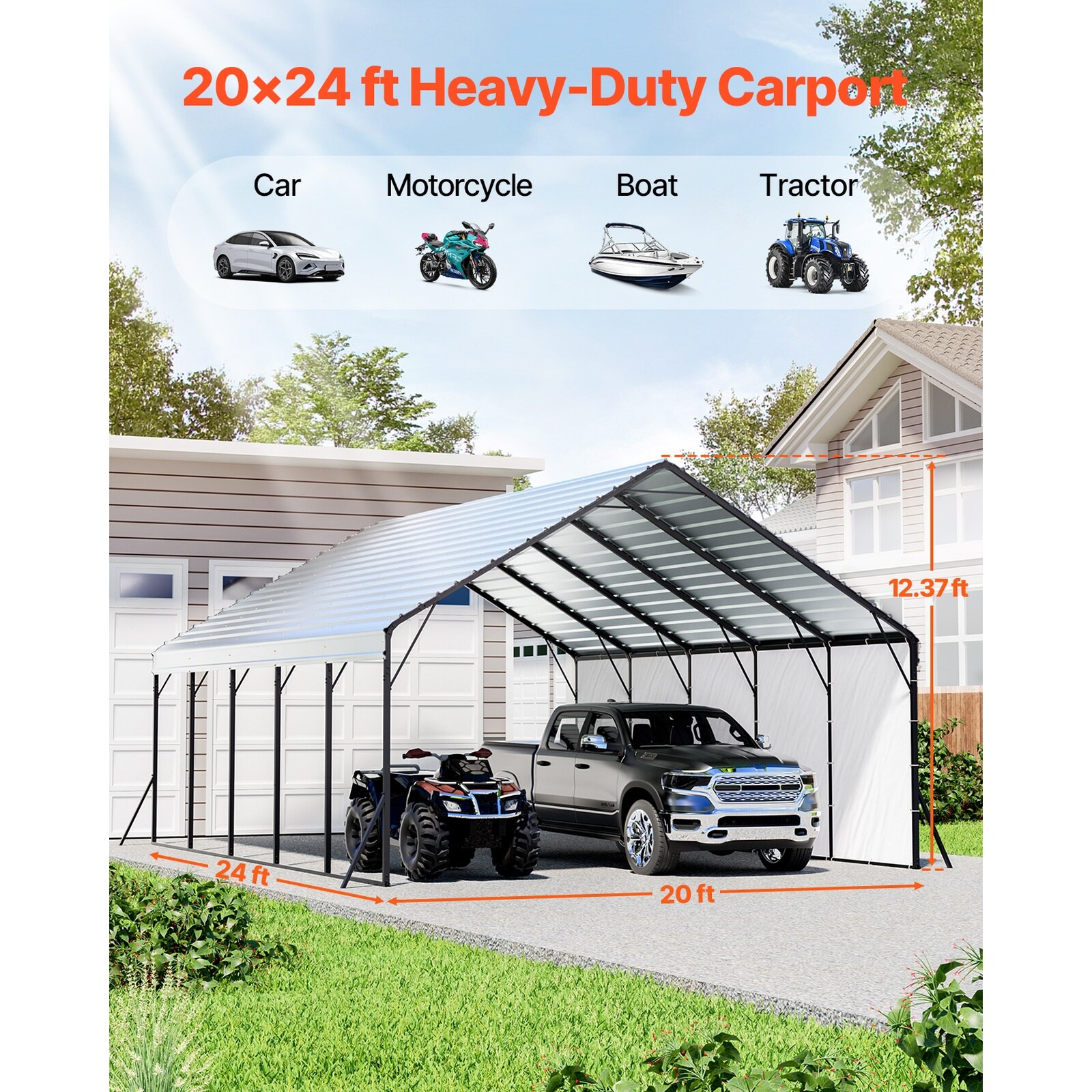 GIVIMO LW108GIVSS849 Carport-Covers - View #6