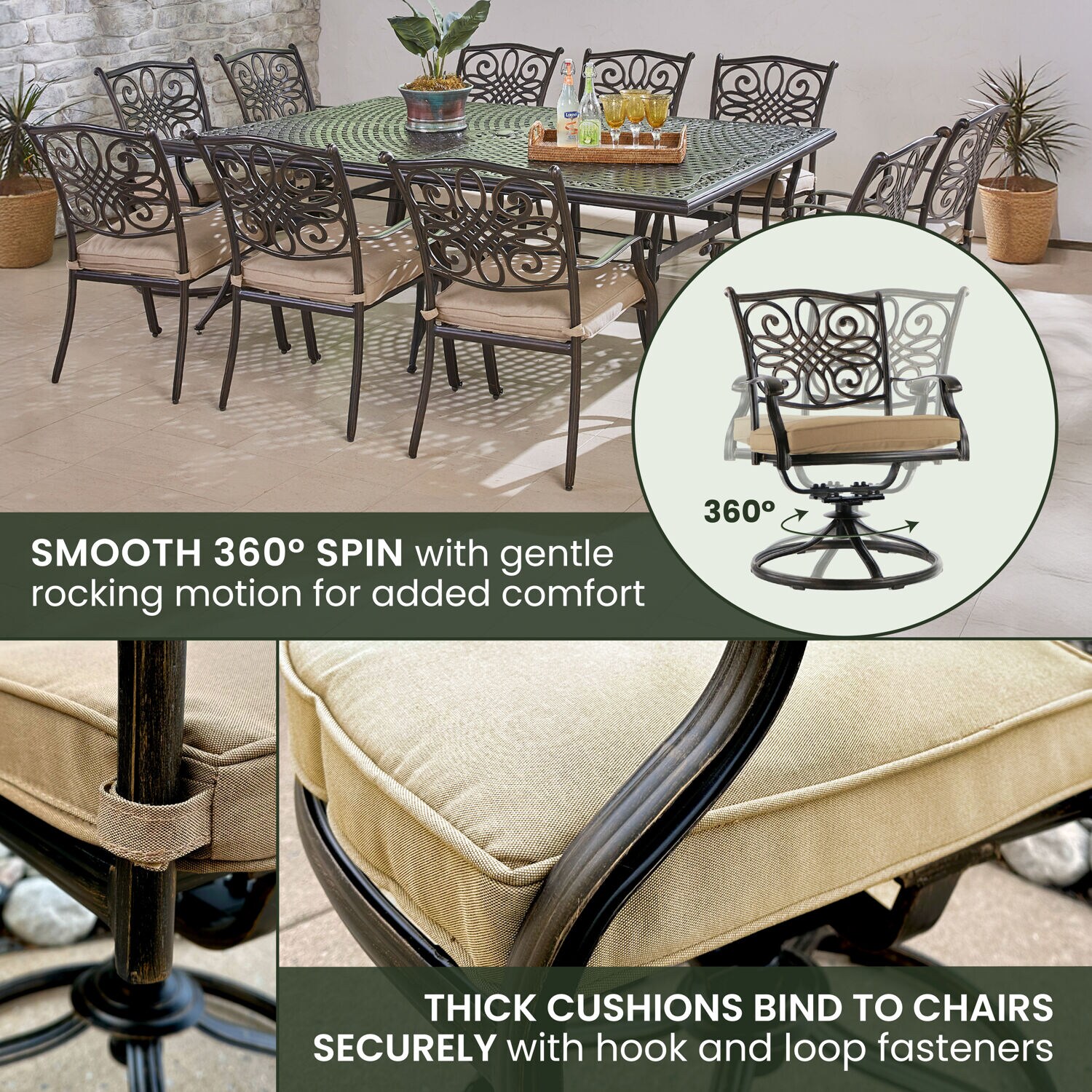 Hanover TRADDN11PCSW4 Patio-Dining-Sets - View #6