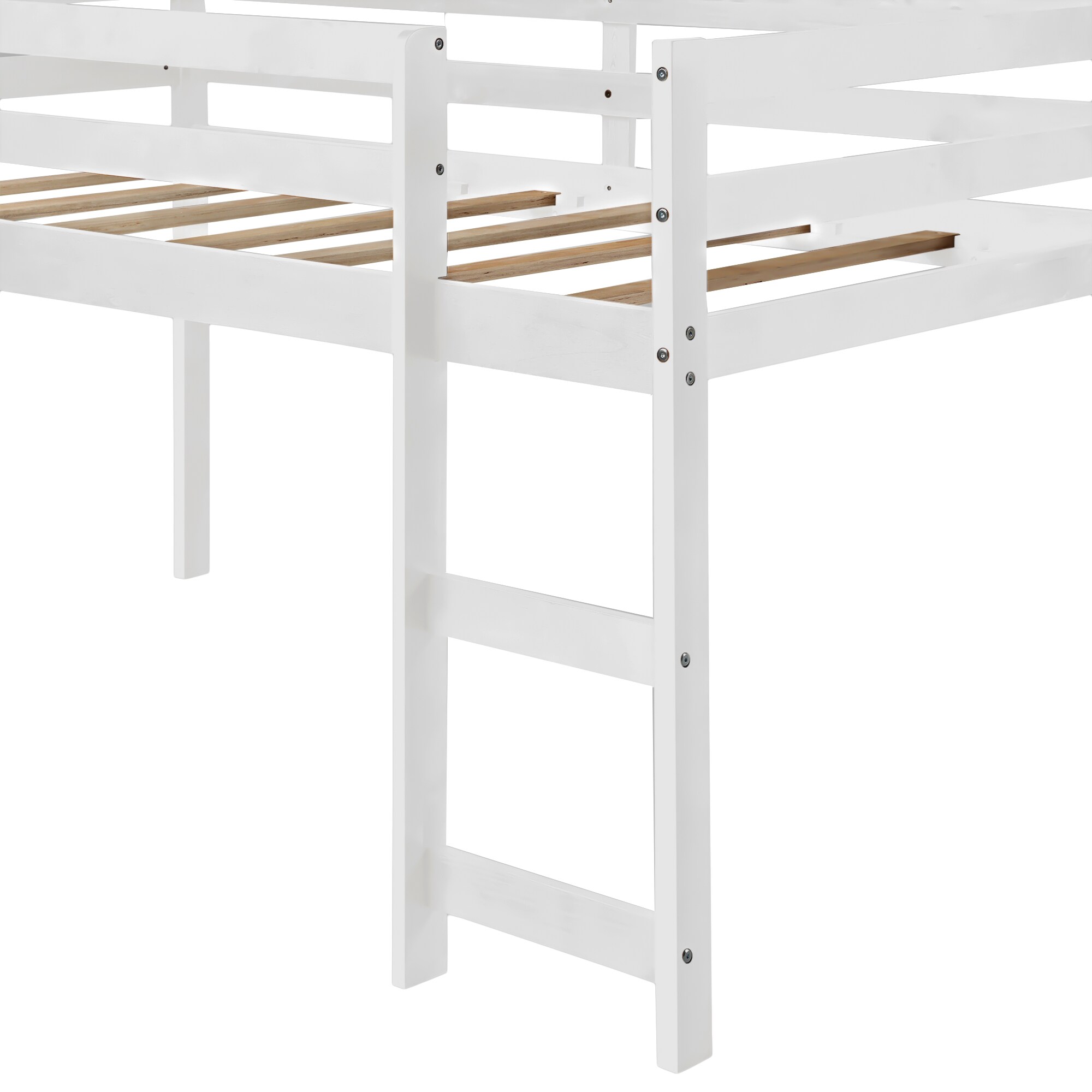 CASAINC Loft bed White Twin Loft Bunk Bed at Lowes.com