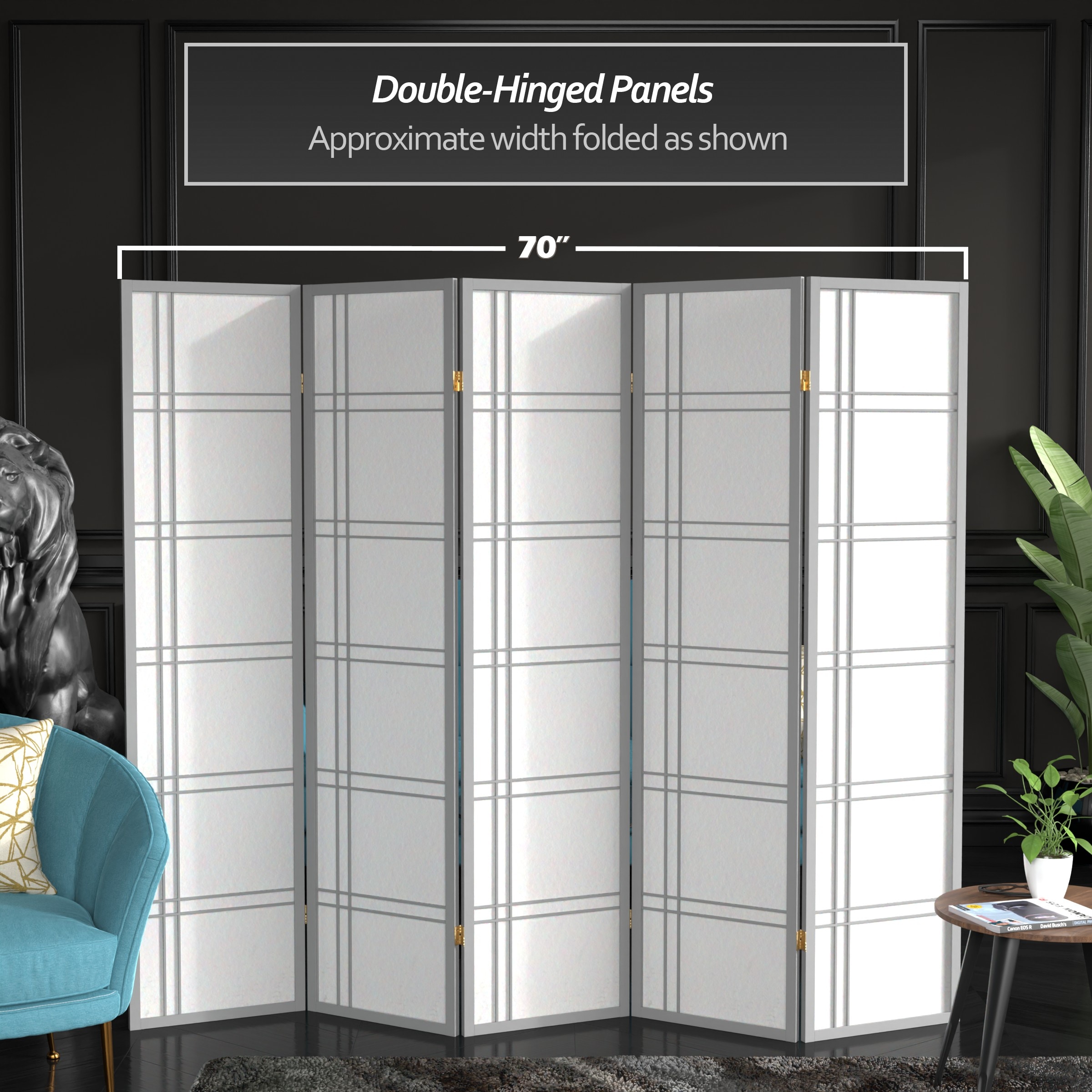 Red Lantern DCSP-5P-GREY Indoor-Privacy-Screens - View #4