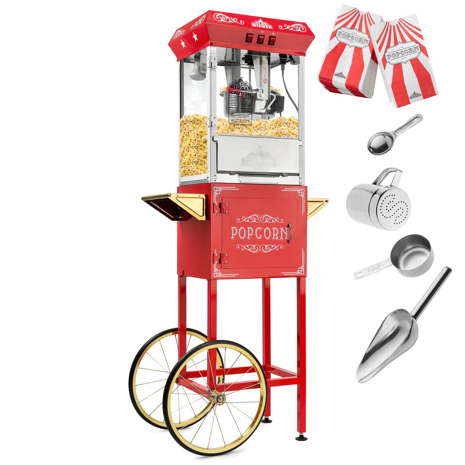 Olde Midway CON-POP-1050-RED Popcorn-Makers - View #2