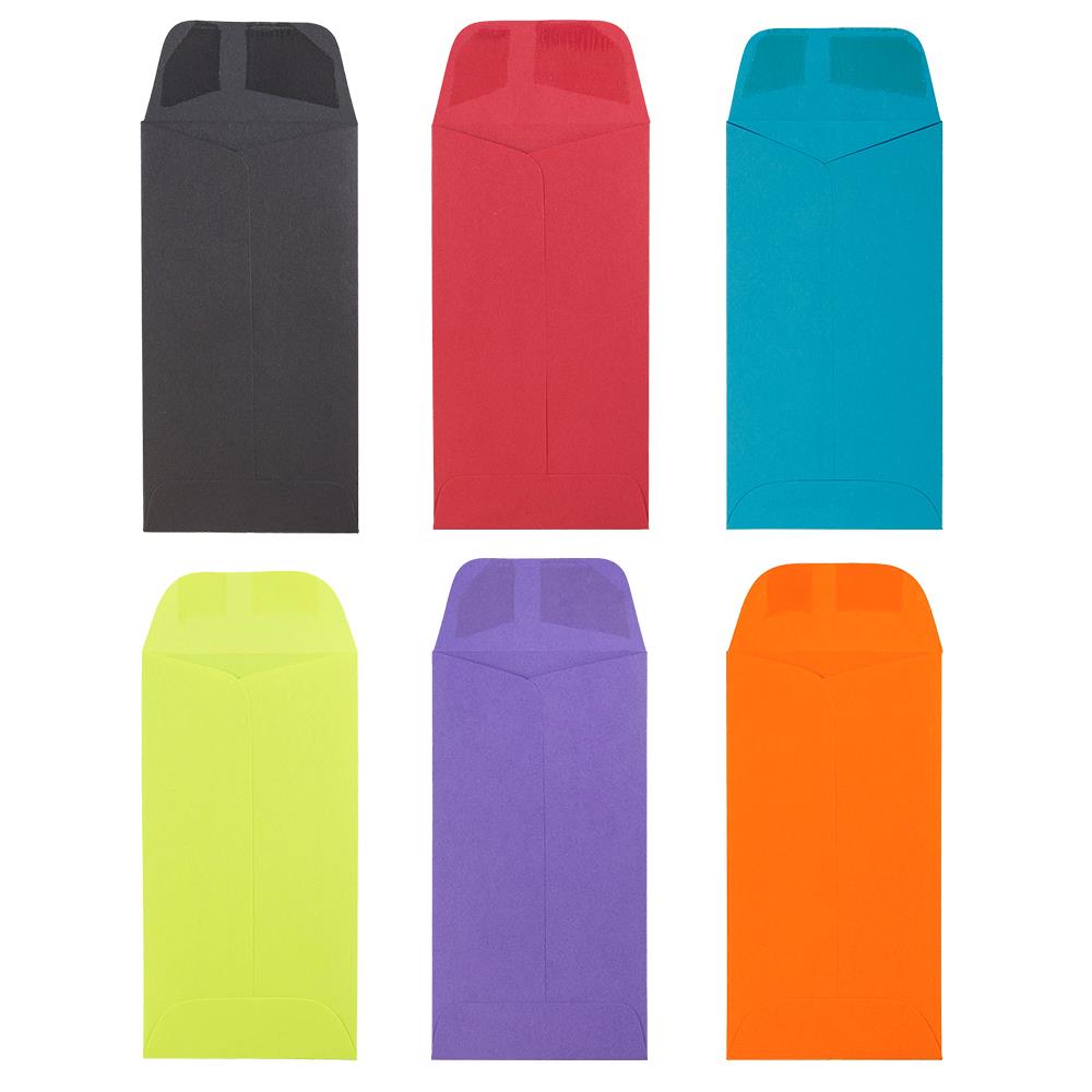 JAM PAPER #7 Business Colored Envelopes 150/Pack Assorted Colors 3 1/2 x 6 1/2 