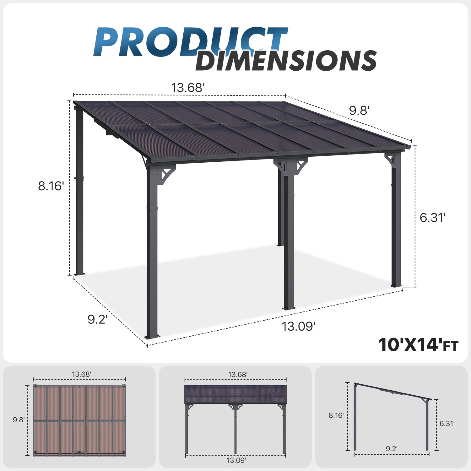 AOXUN ZZ-PG141009B Pergolas-2 - View #6