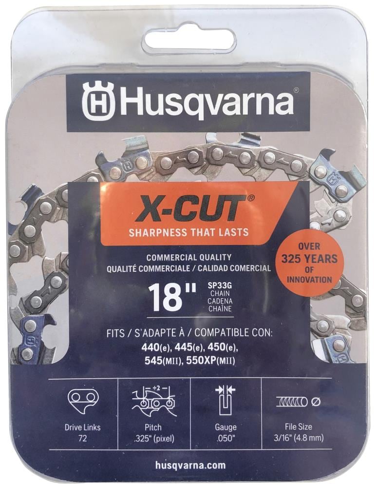 2 Husqvarna OEM Saw Chains For 18" Chainsaw Bar 576936562 3/8" .050" H37 062G 