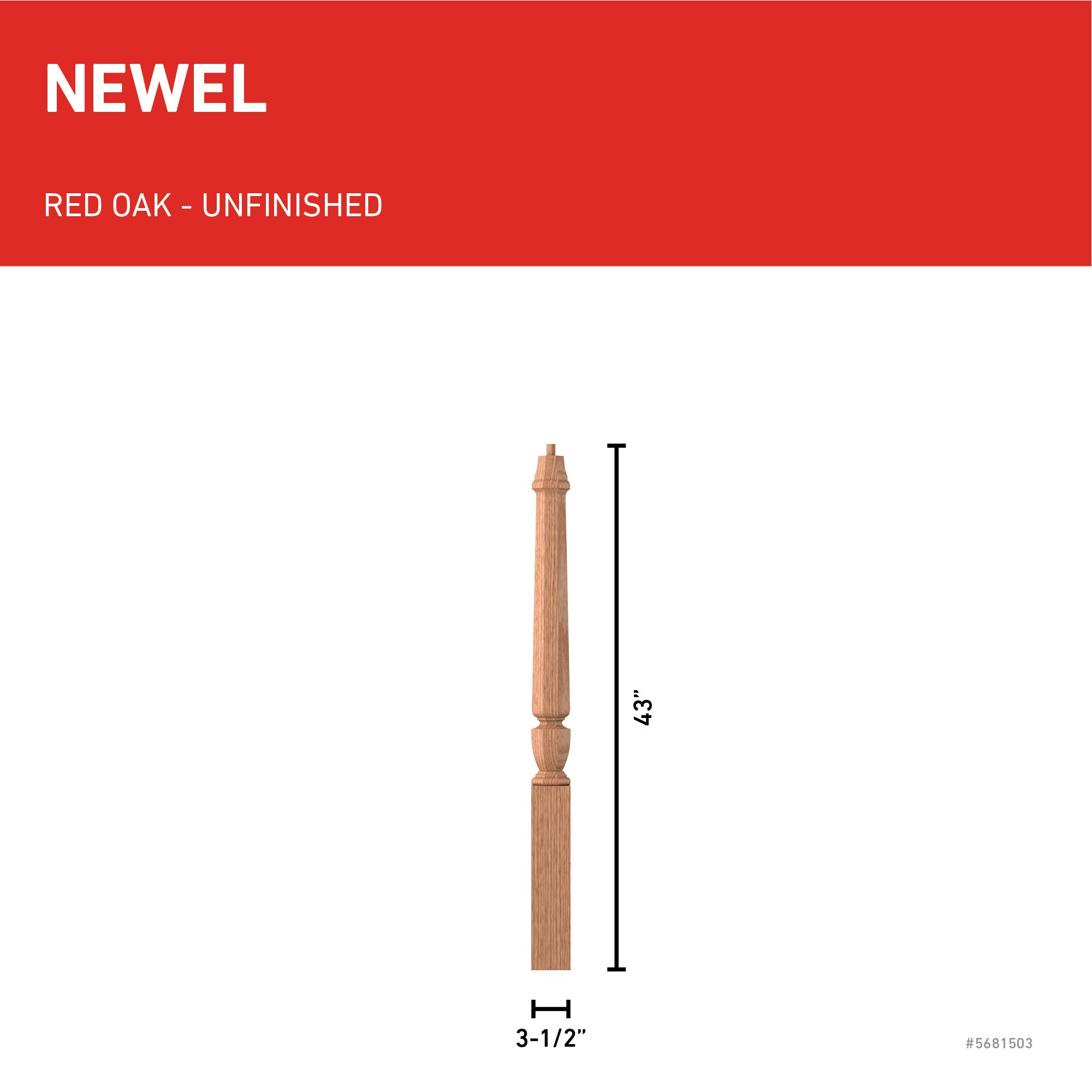 L.J. Smith Stair Systems LJP-30108-O Interior-Stairpart-Newel-Posts - View #3