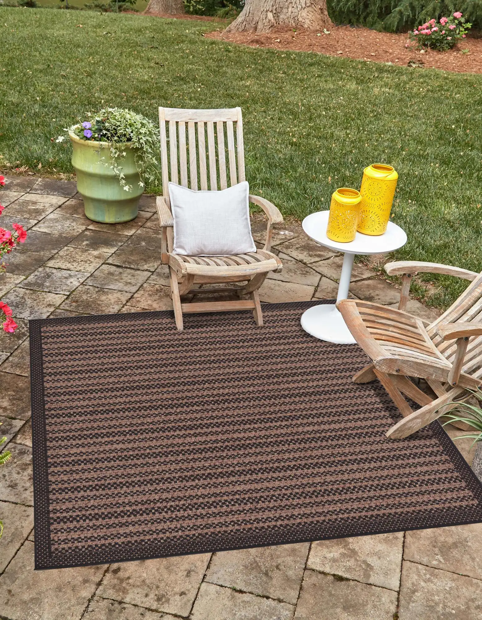 Checkerboard Indoor/Outdoor Rug