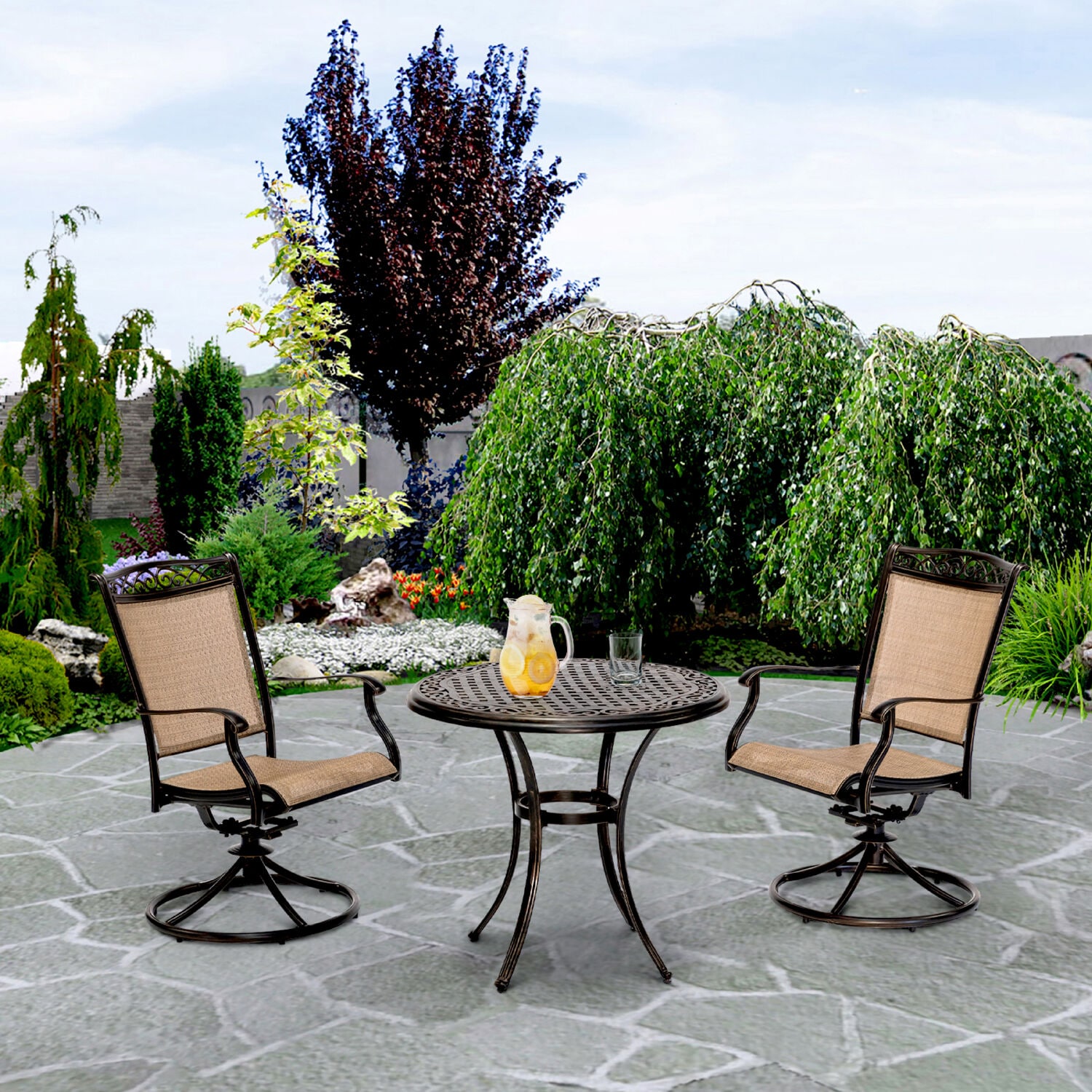 Hanover FNTDN3PCSWC Patio-Dining-Sets - View #17