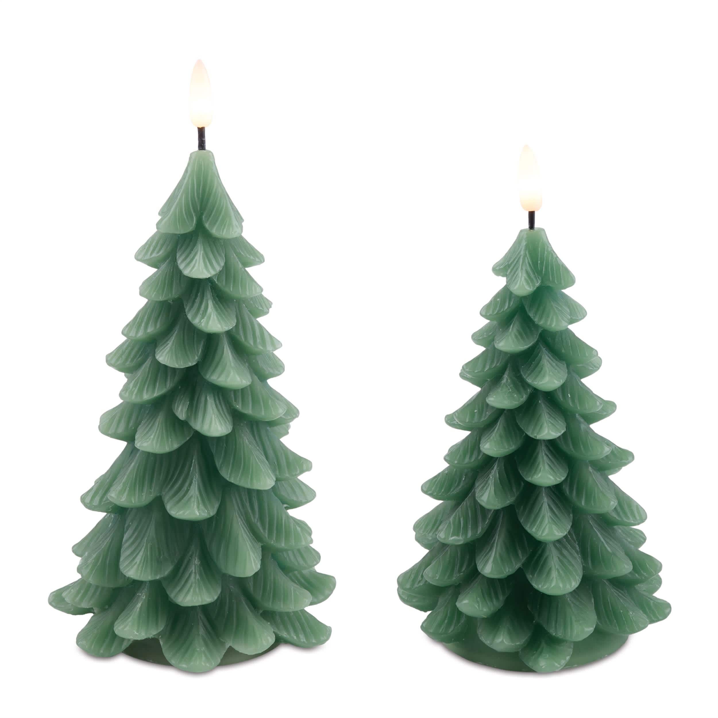 Melrose International LED Pine Tree Candle (Set of 2)