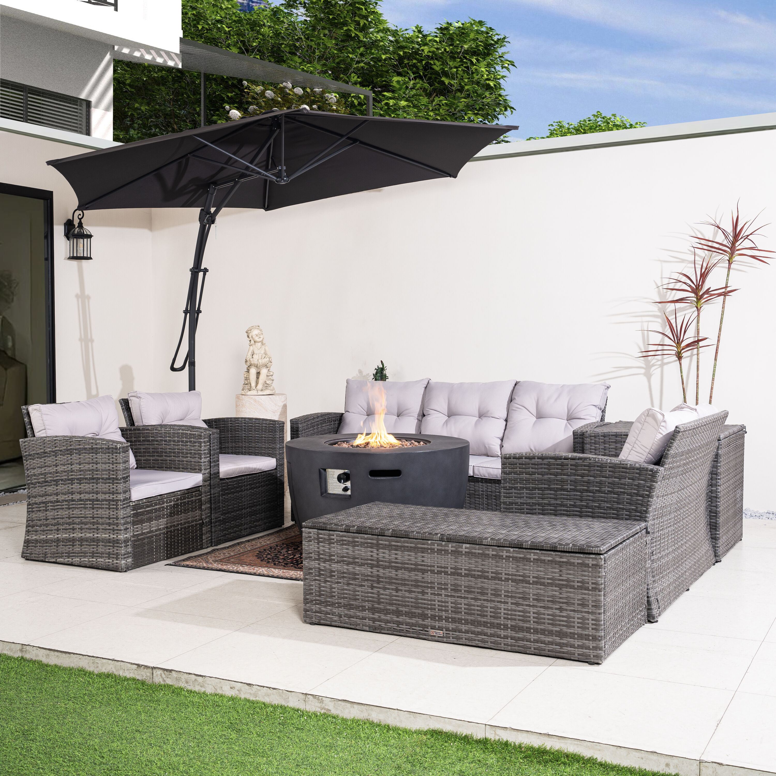 Direct Wicker DWG-2160DG1503G Patio-Conversation-Sets - View #10